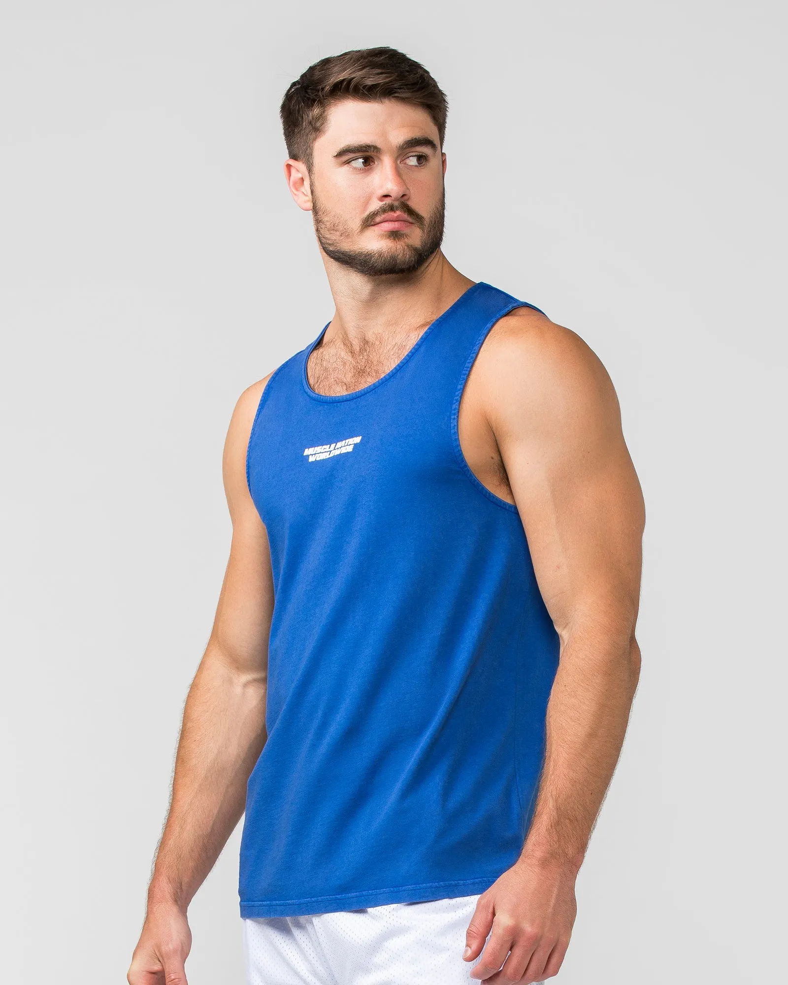 H-Back Represent Tank - Washed Bondi Blue