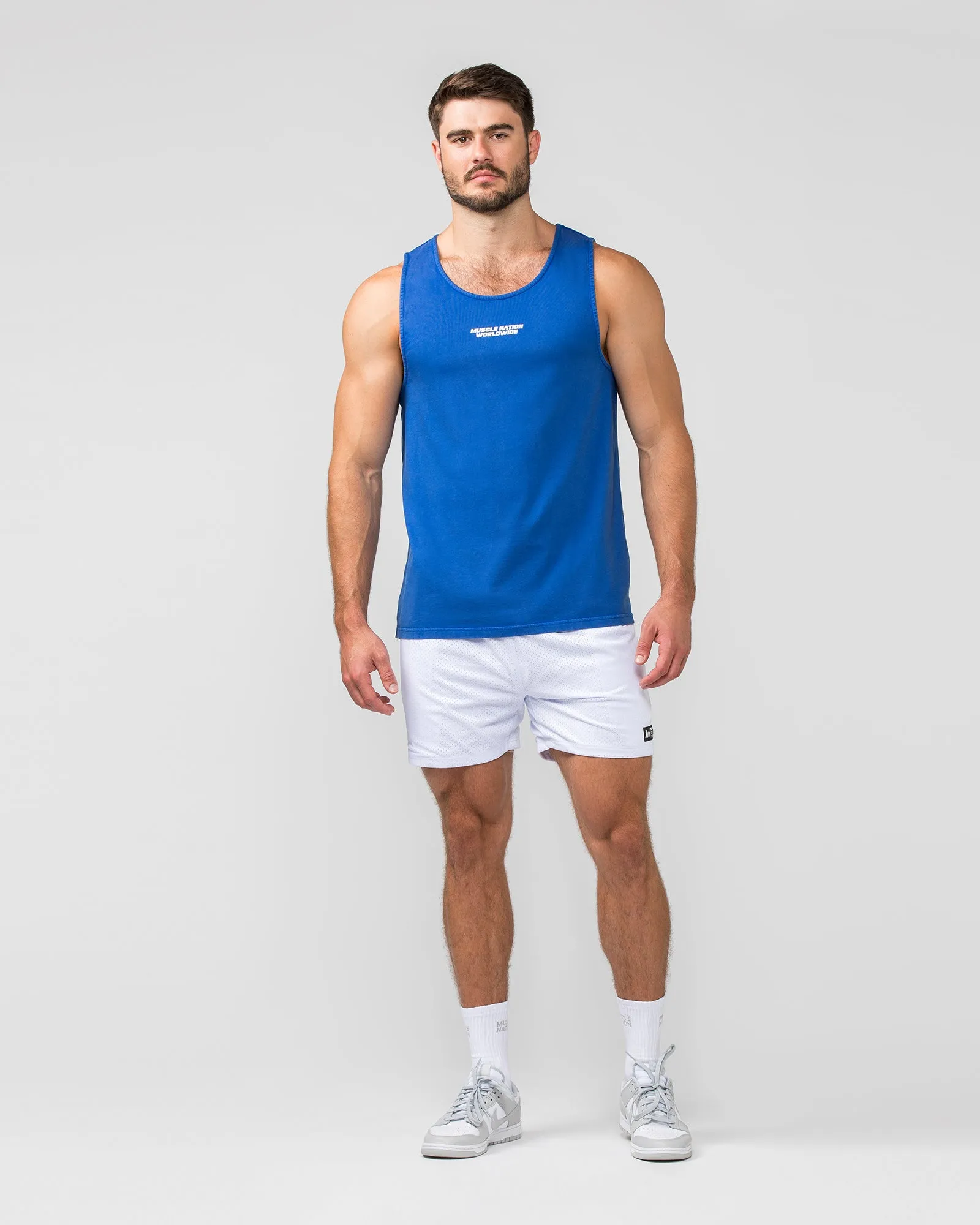 H-Back Represent Tank - Washed Bondi Blue
