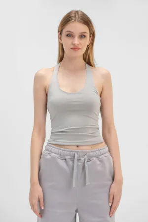 Halter Neck Top - Silver