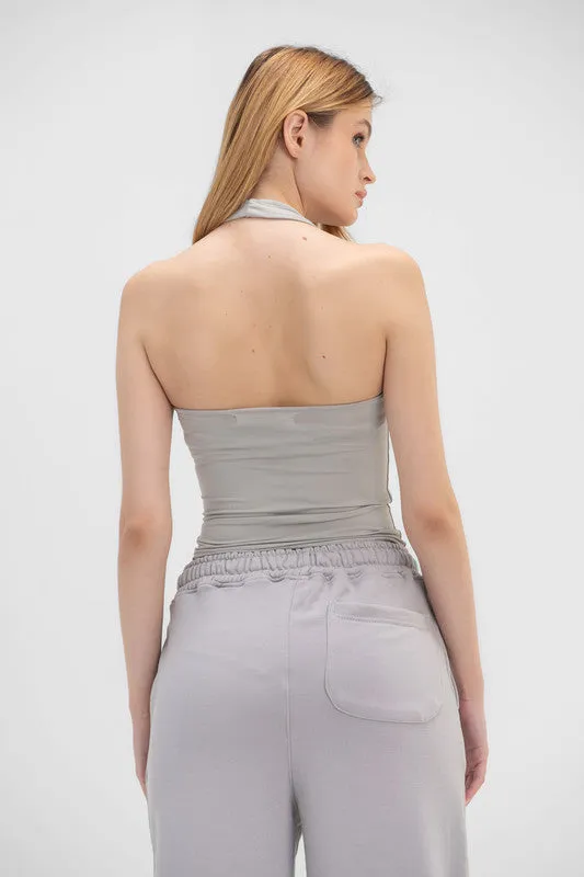Halter Neck Top - Silver