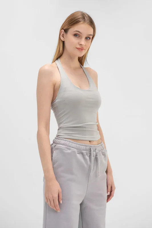 Halter Neck Top - Silver