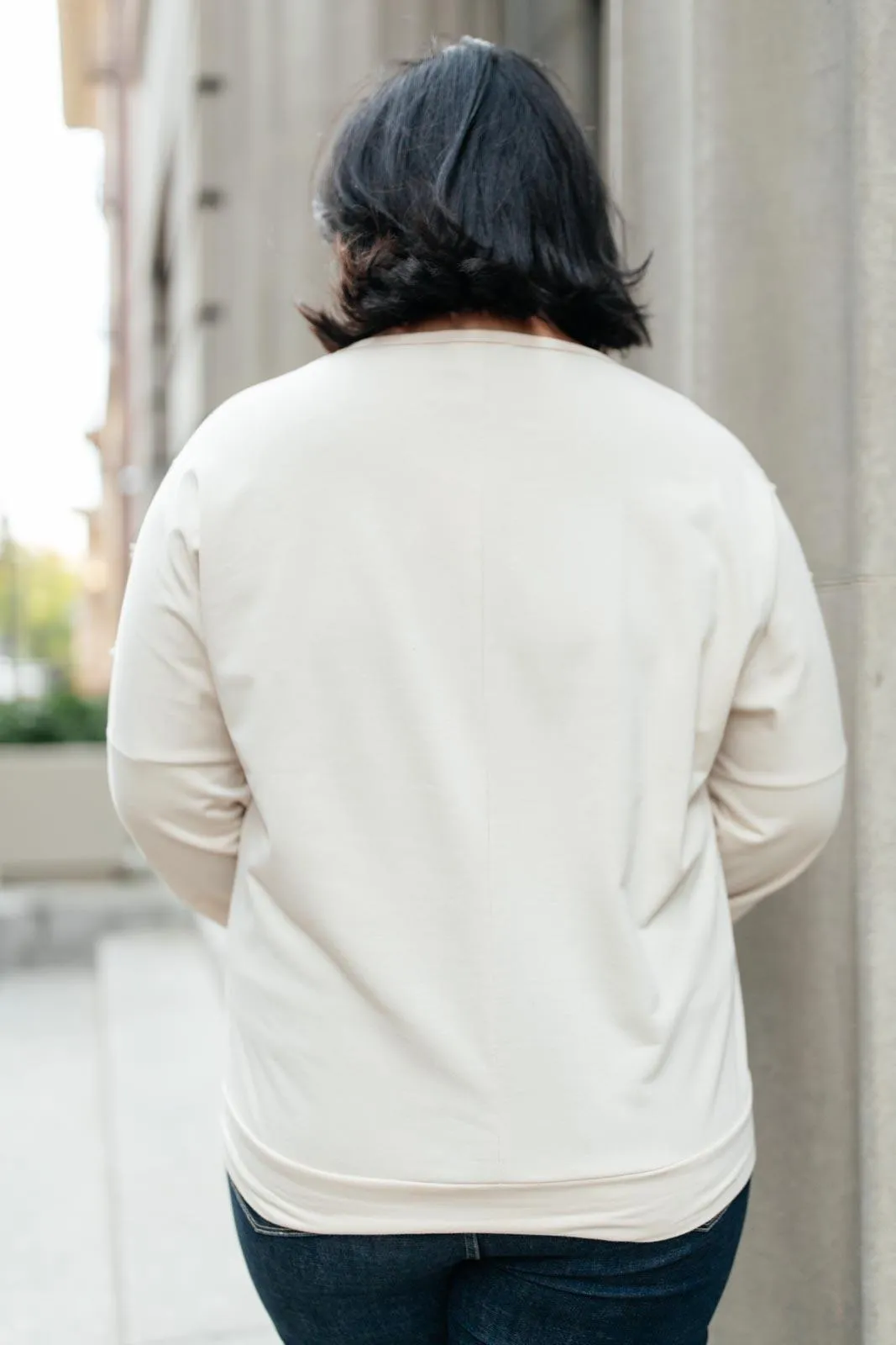 Hazel Blues® | Into The Fringe Top in Beige