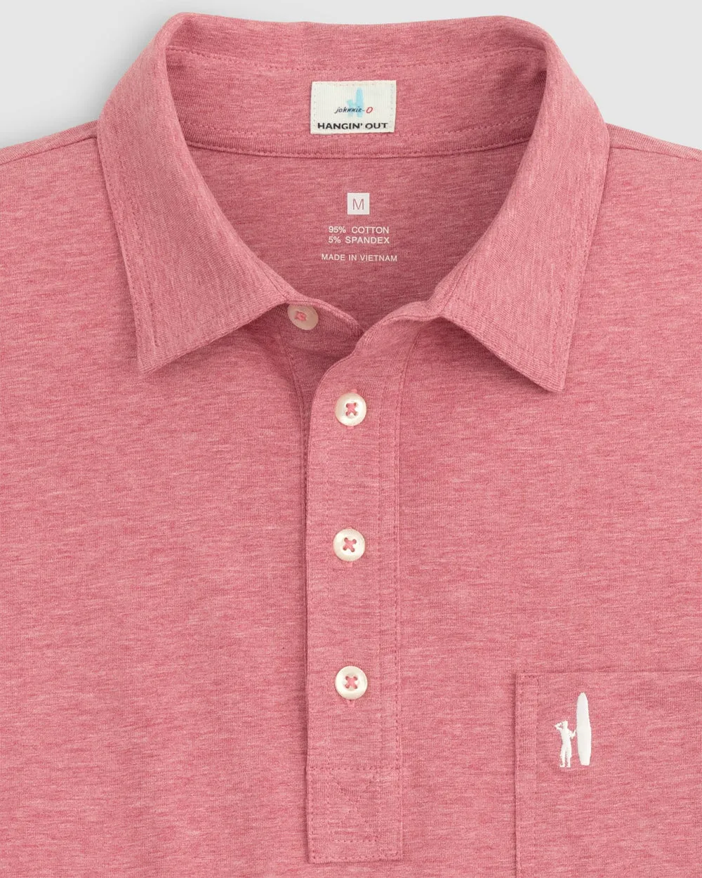 Heathered Original 4-Button Jr. Polo - Cajun