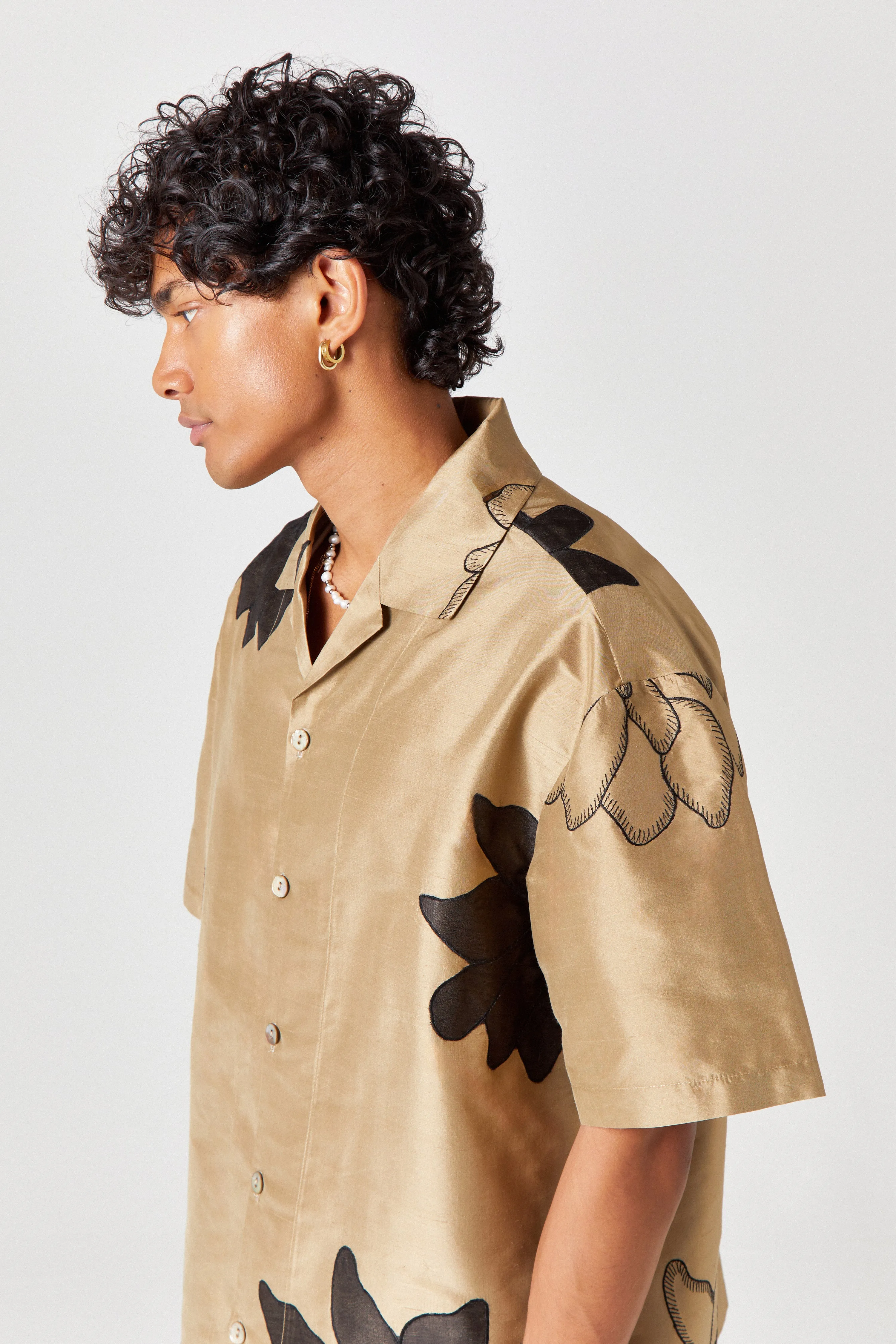 Homme Silk Floral Shirt
