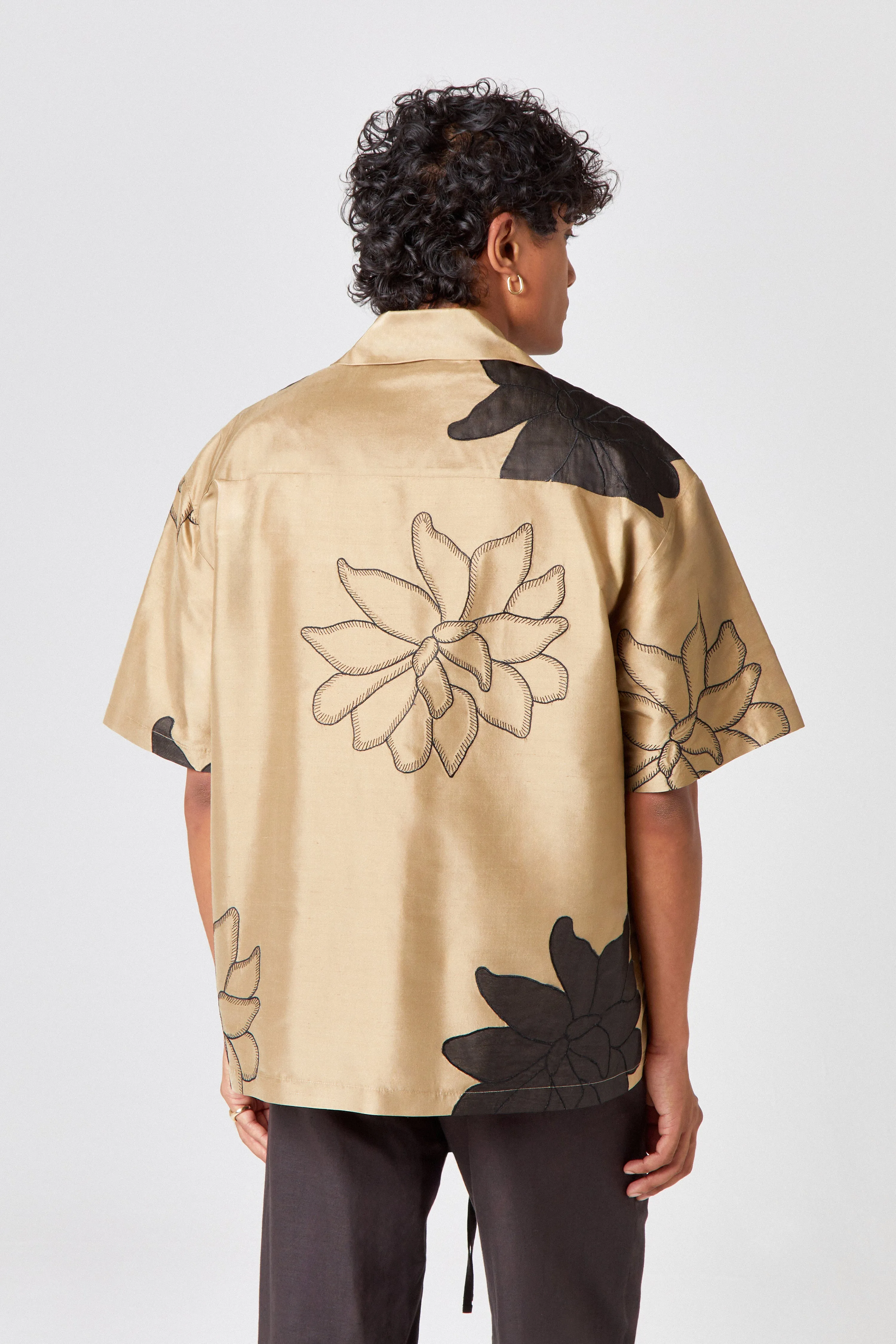 Homme Silk Floral Shirt