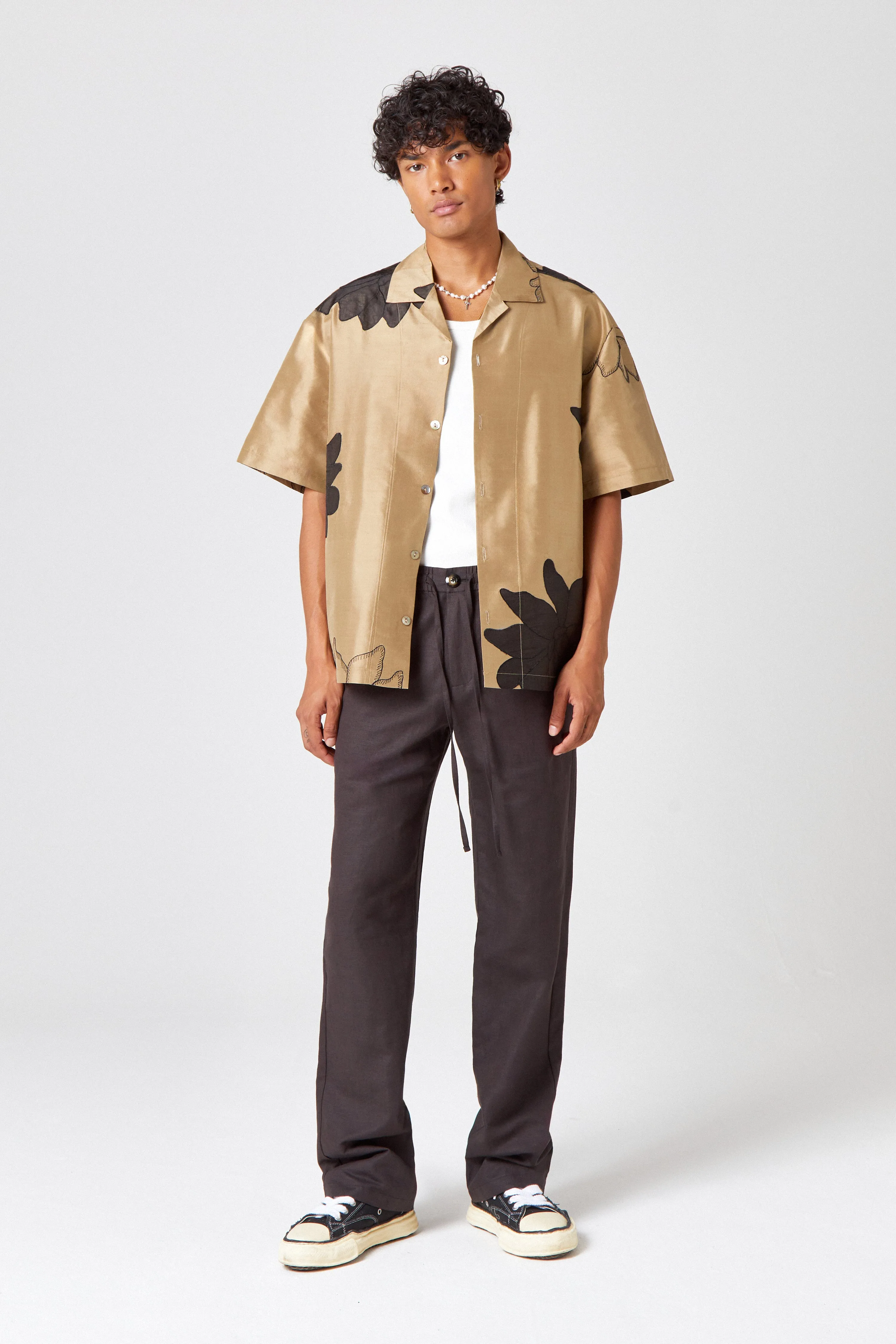 Homme Silk Floral Shirt