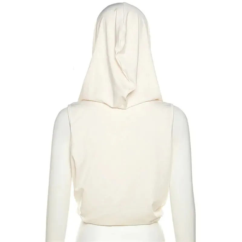Hooded Cropped Tank Top