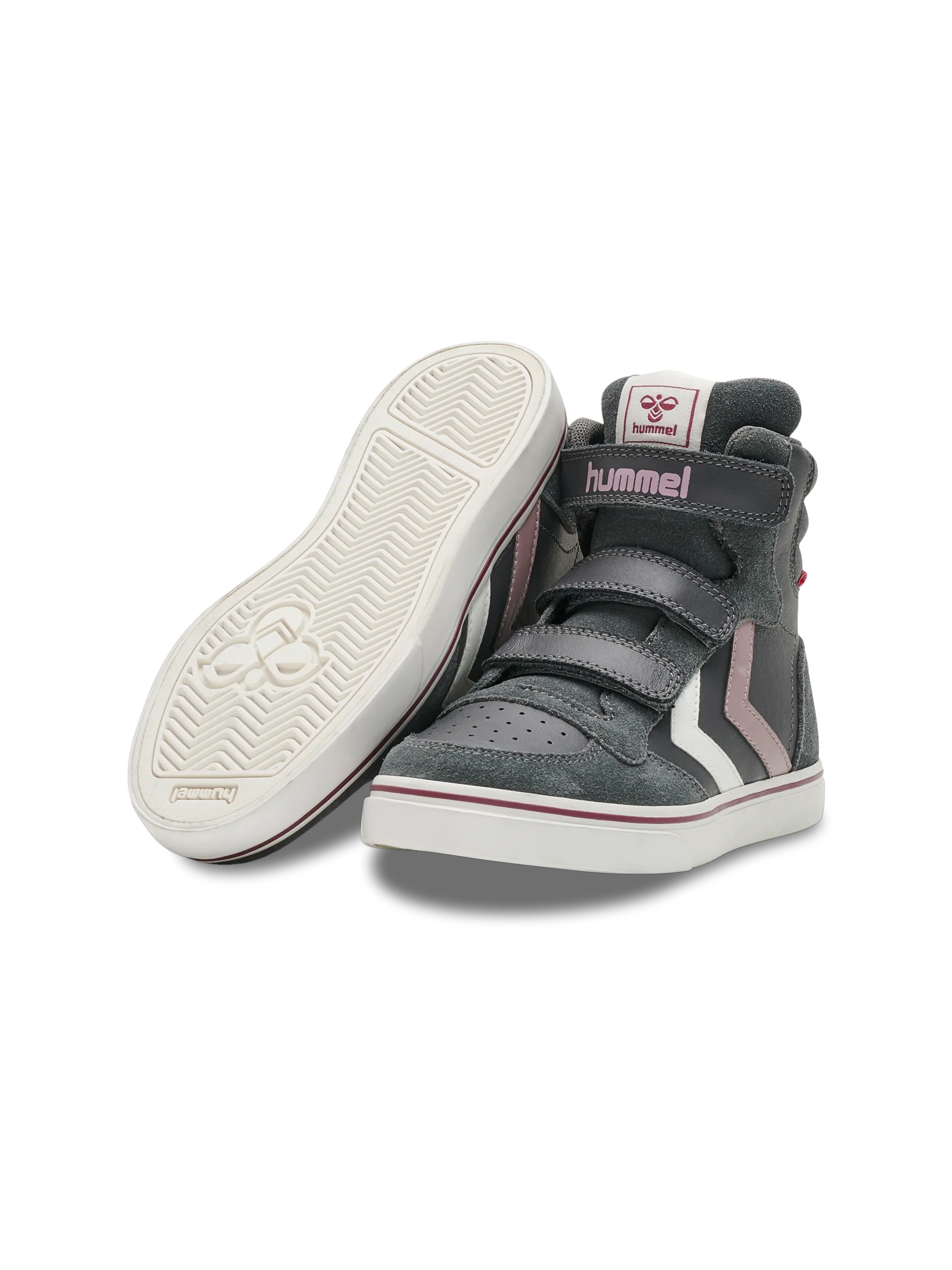 Hummel Stadil Pro Junior High top Leather Trainers
