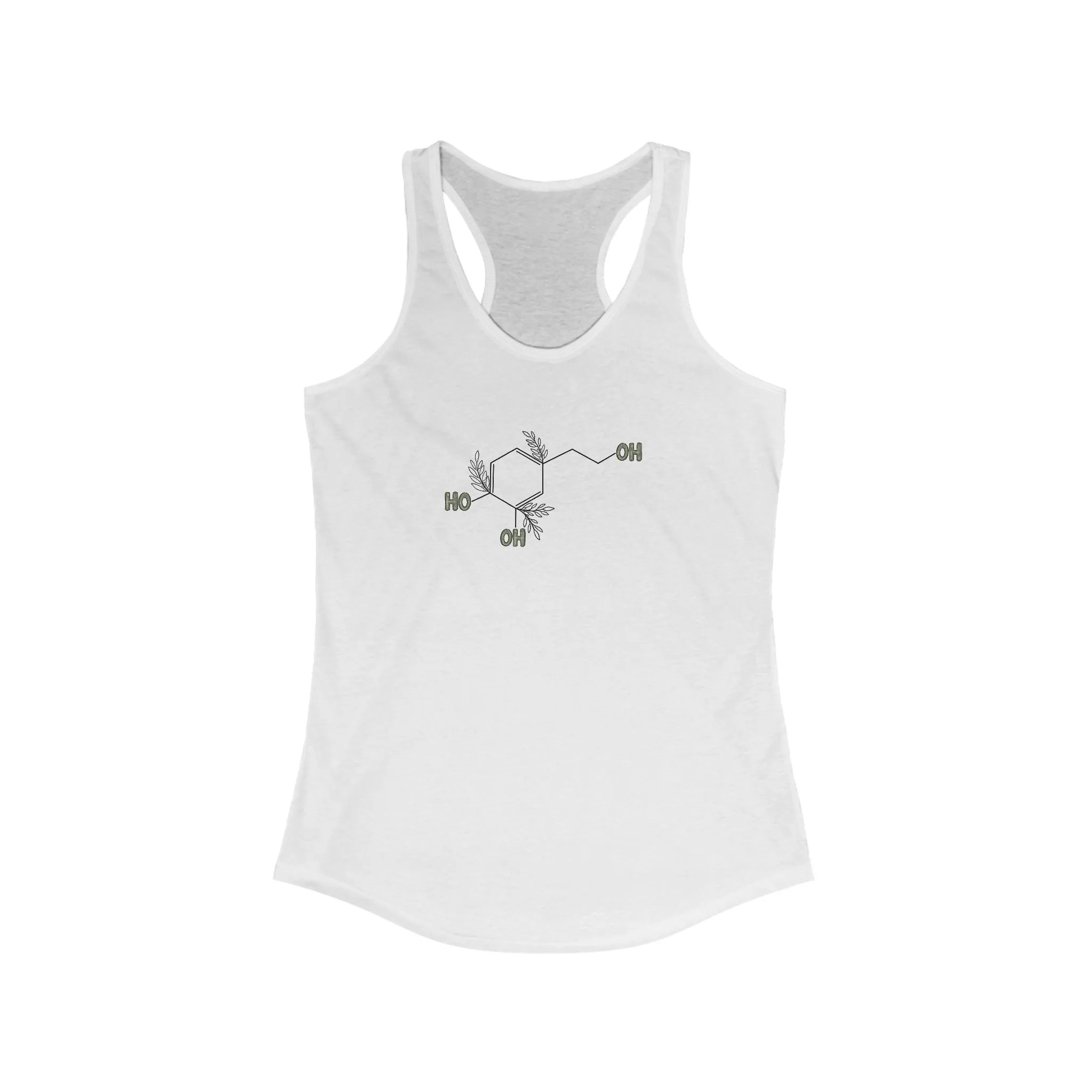 Hydroxytyrosol dealer / olive tree consultant gift / shirt / Women's Ideal Racerback Tank