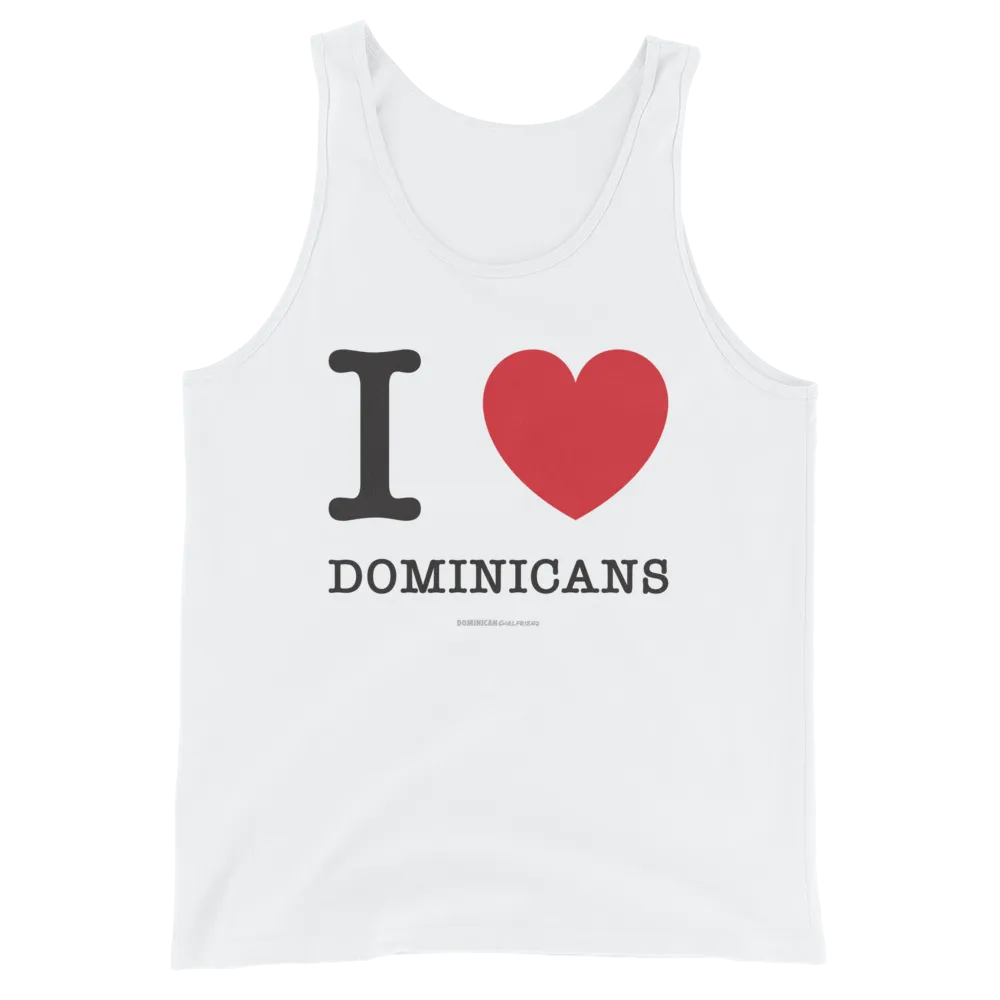I Love Dominicans Unisex Tank Top