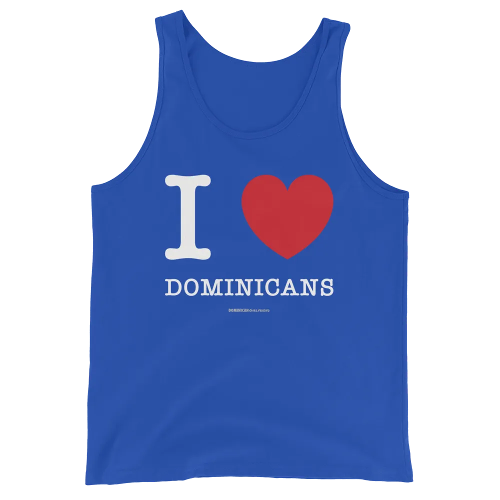 I Love Dominicans Unisex Tank Top