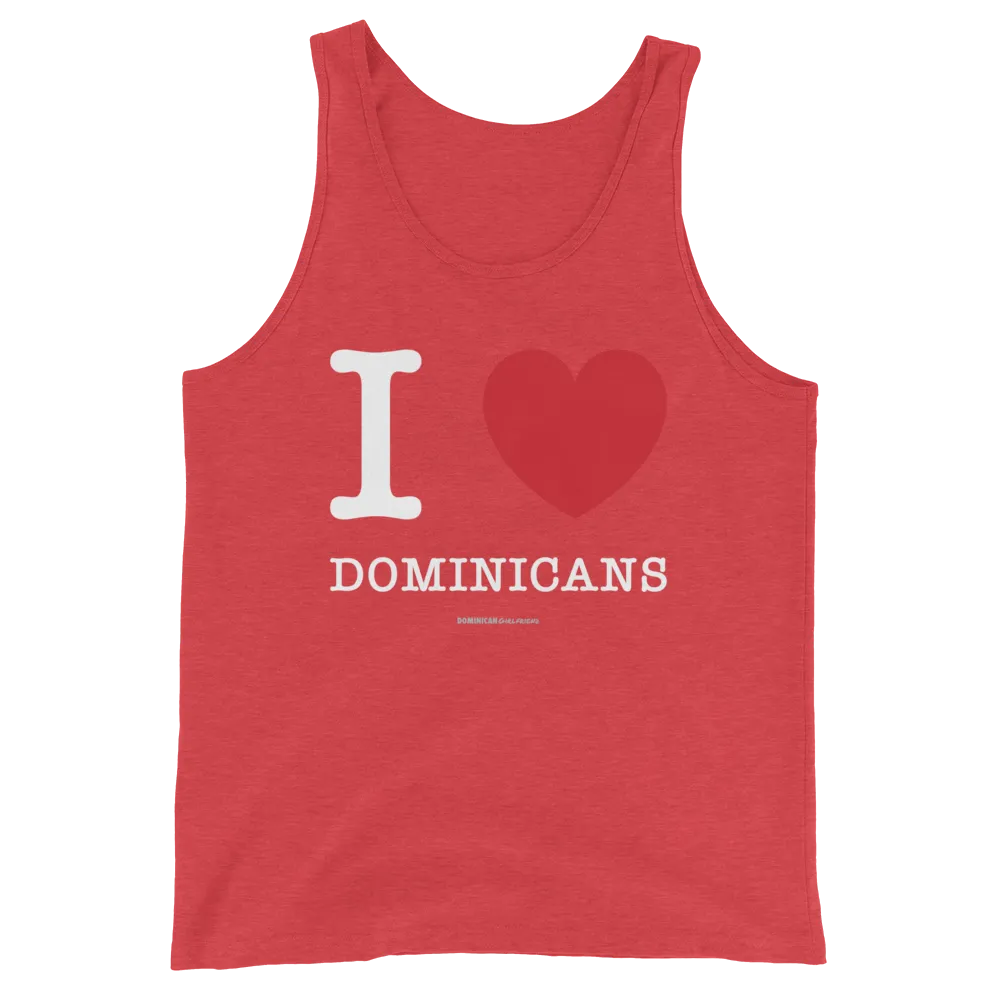 I Love Dominicans Unisex Tank Top