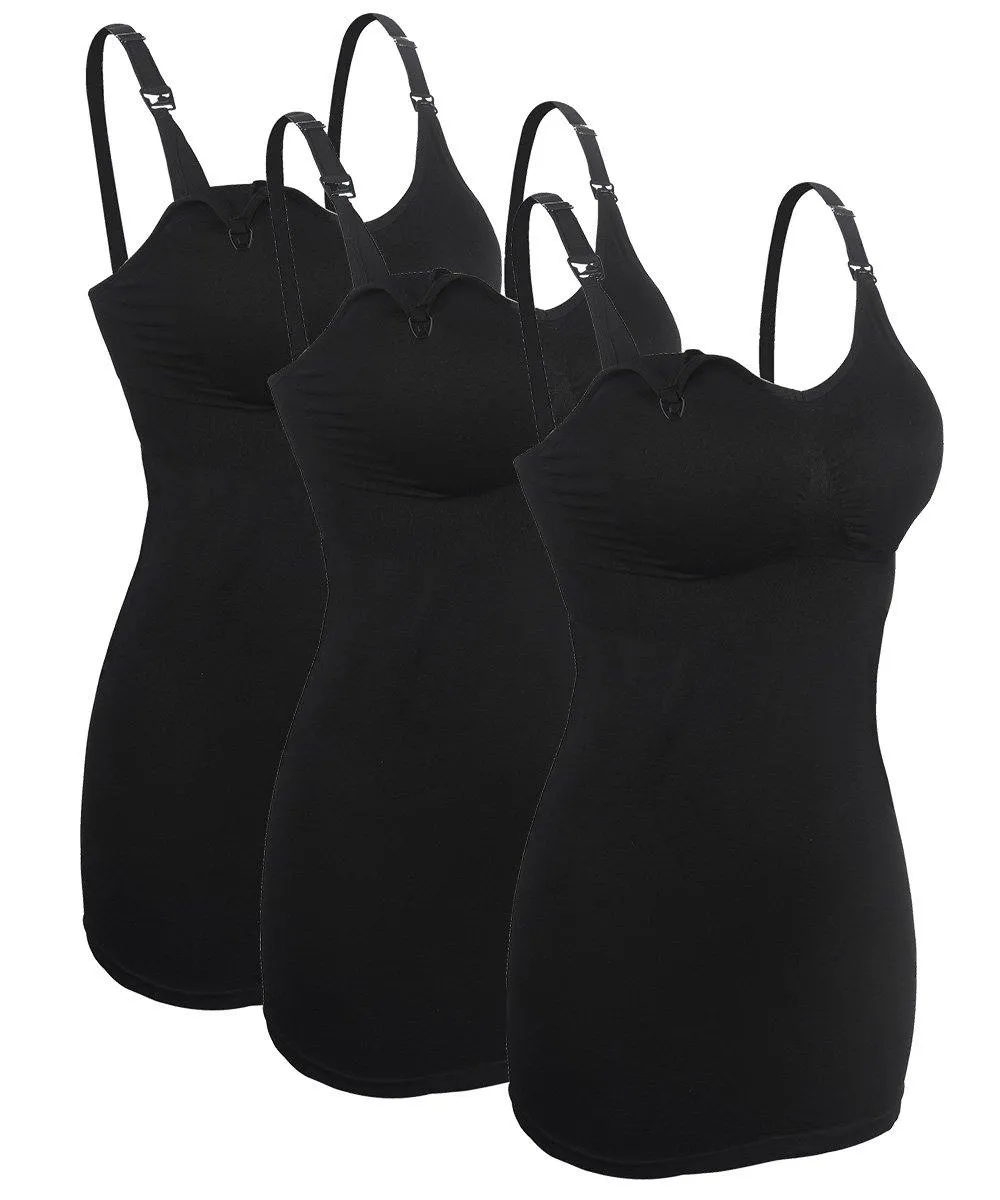 iLoveSIA 3PACK Women's Nursing Cami Maternity Breastfeeding Tank Tops