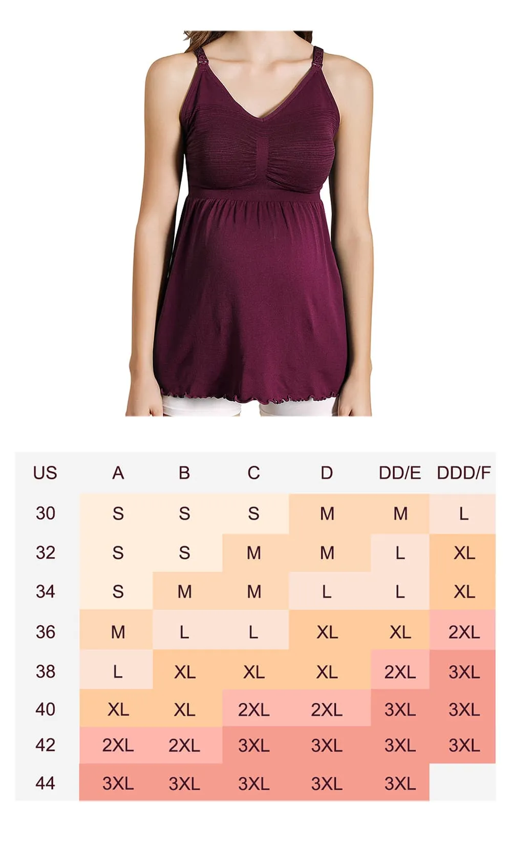 iLoveSIA Seamless Nursing Tank Tops Maternity Build-in Bra