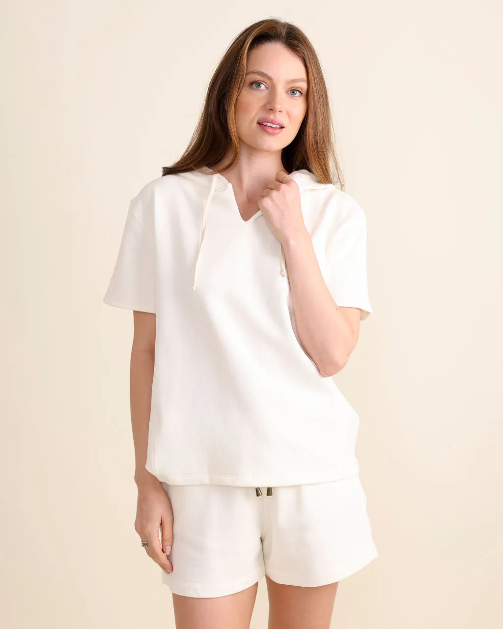 Jackson Hoodie in White by Le Marais