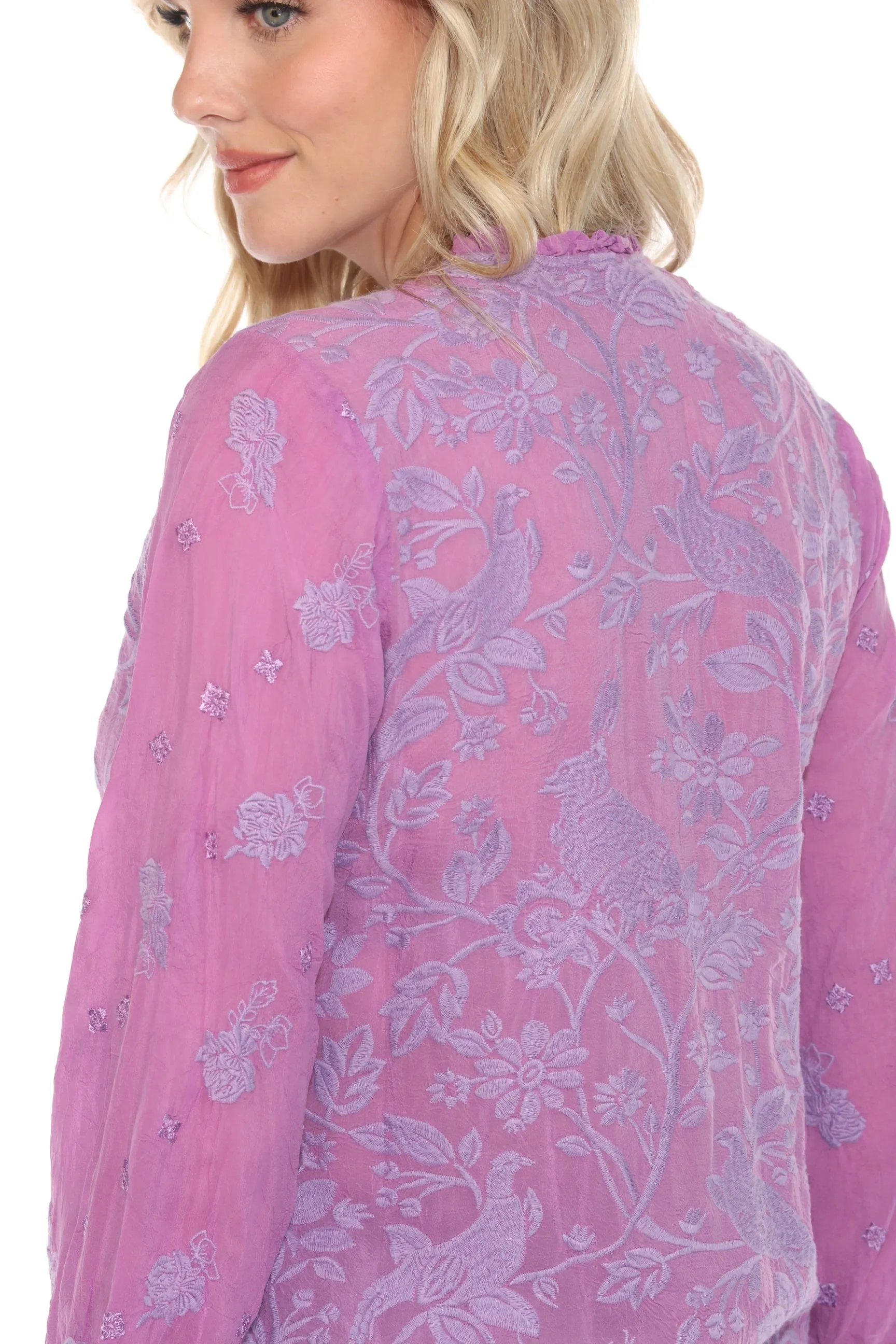 Johnny Was Tabira Bunny Embroidered Blouse C10123-E