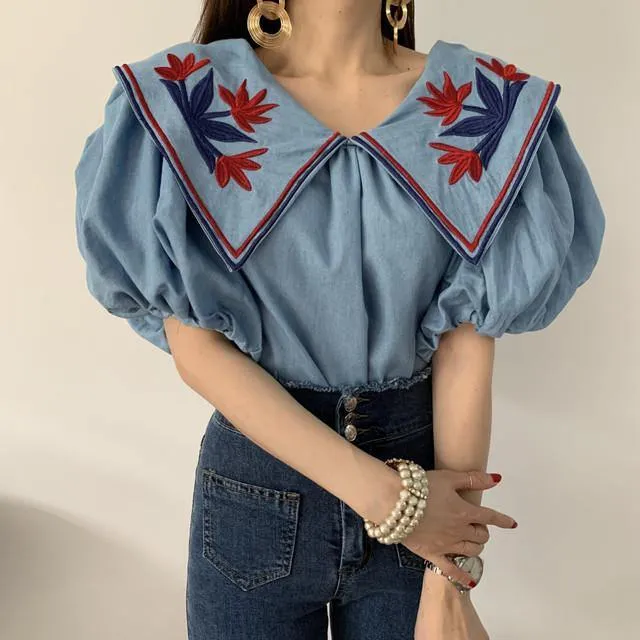 Kate Denim Tops