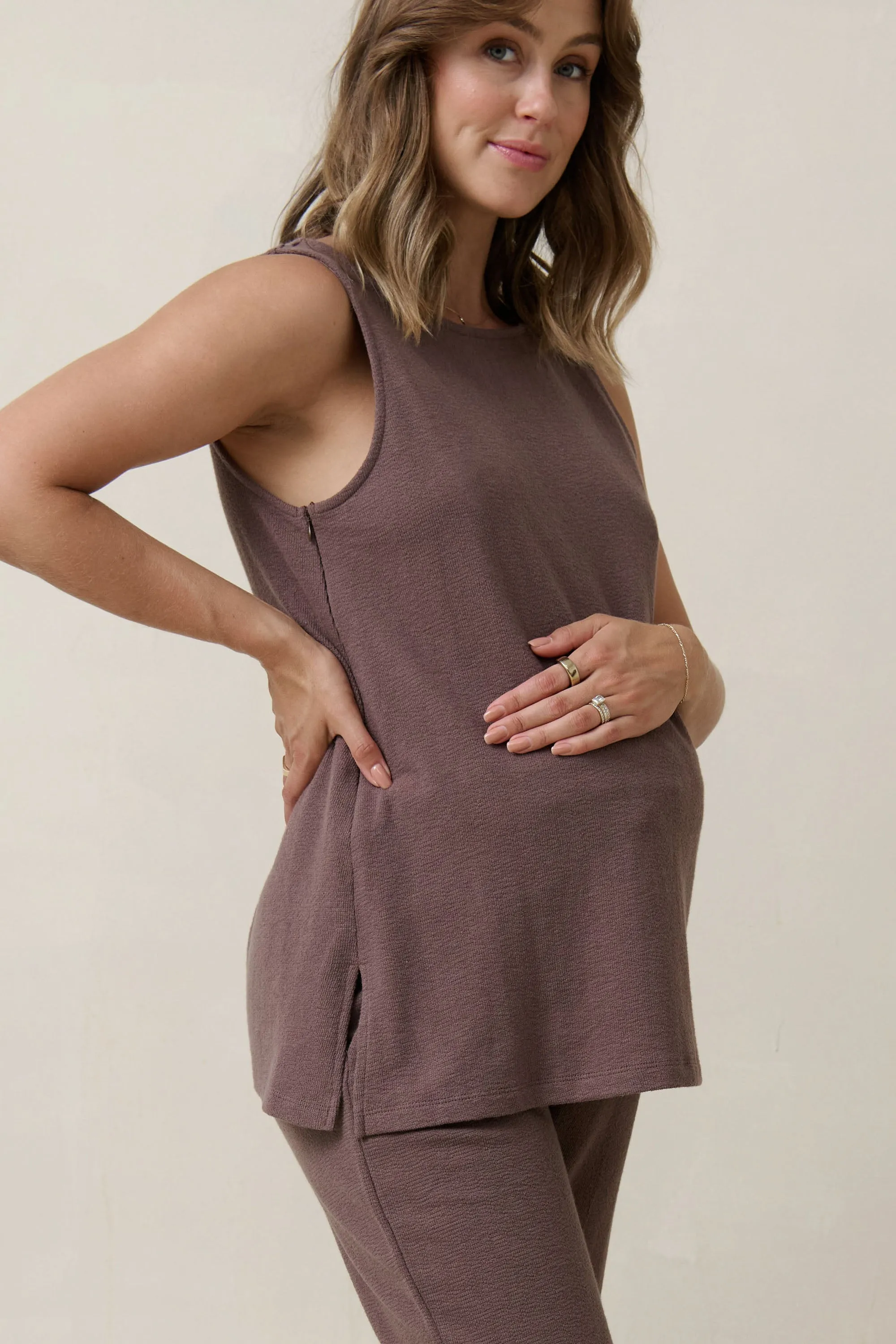Kindred Nursing Top - Ash Brown