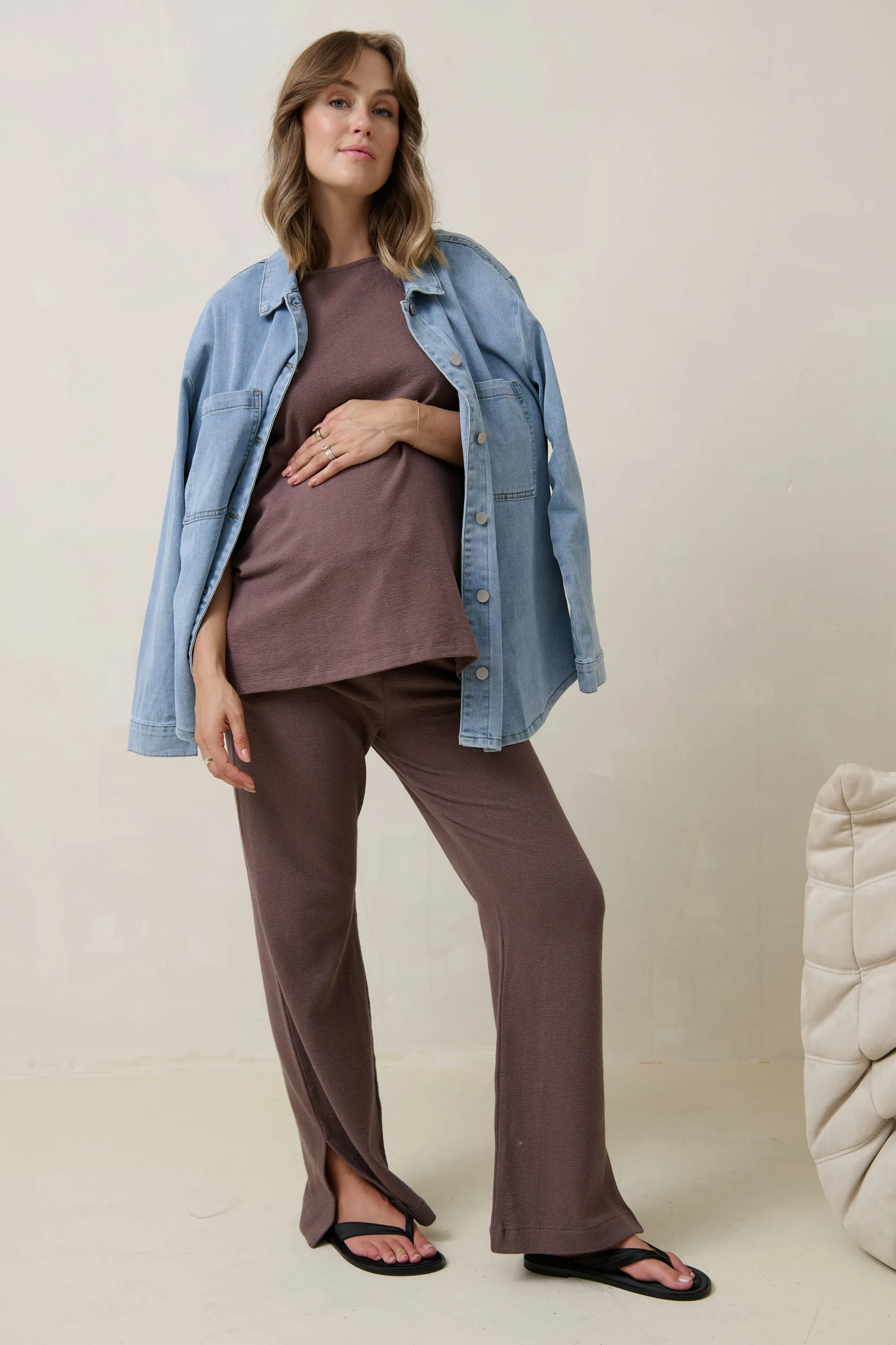 Kindred Nursing Top - Ash Brown
