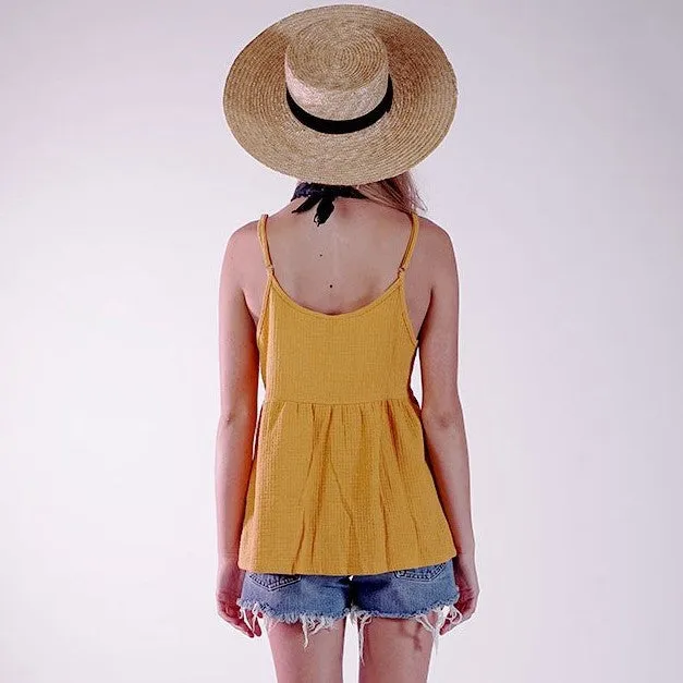 Knot Sisters Zion Tank- Honey
