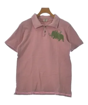 [L] Kapital Mammoth Embroidered Polo Shirt Pink