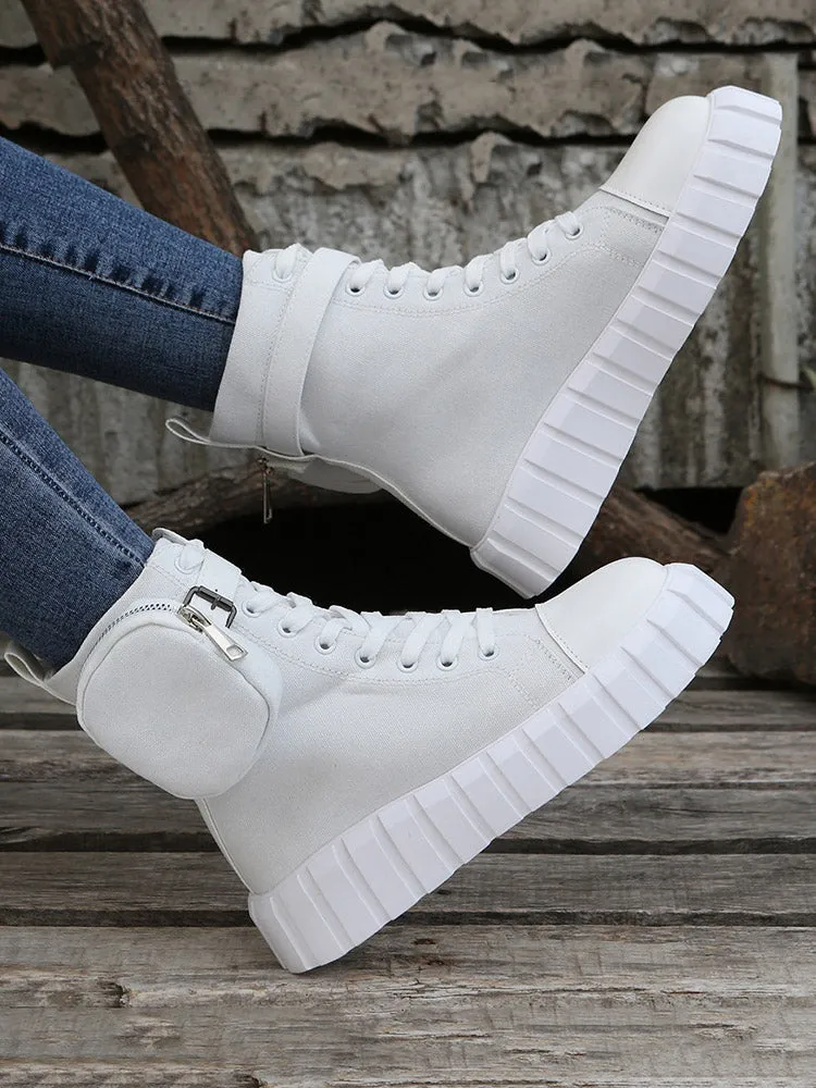 Lace-up Canvas Sneakers