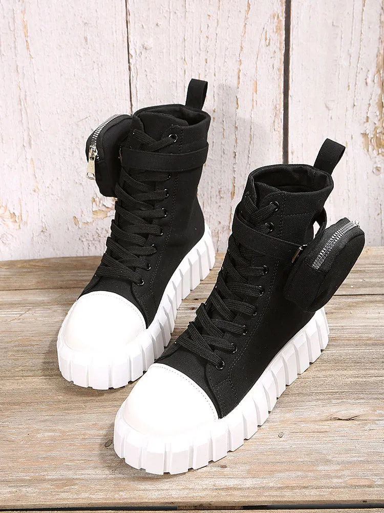 Lace-up Canvas Sneakers