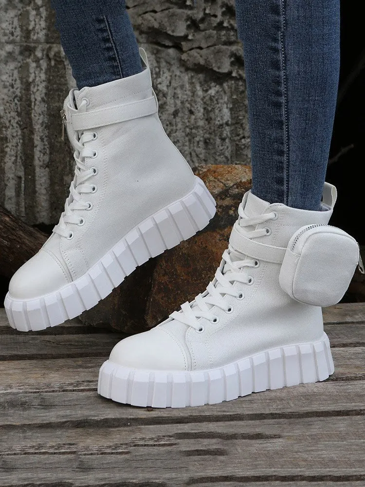 Lace-up Canvas Sneakers