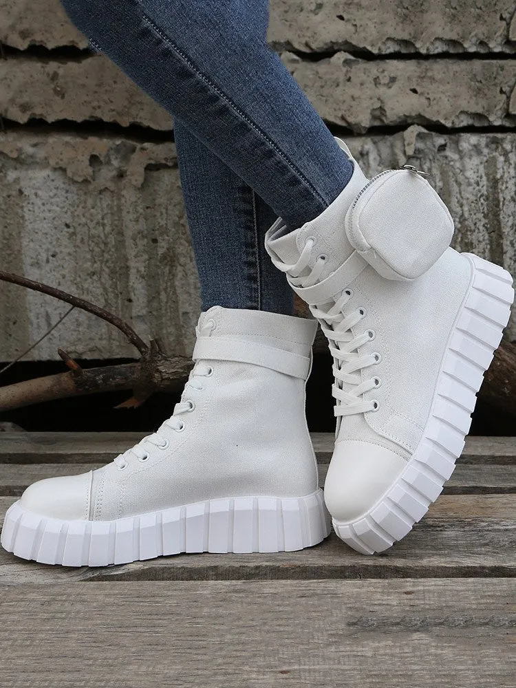 Lace-up Canvas Sneakers