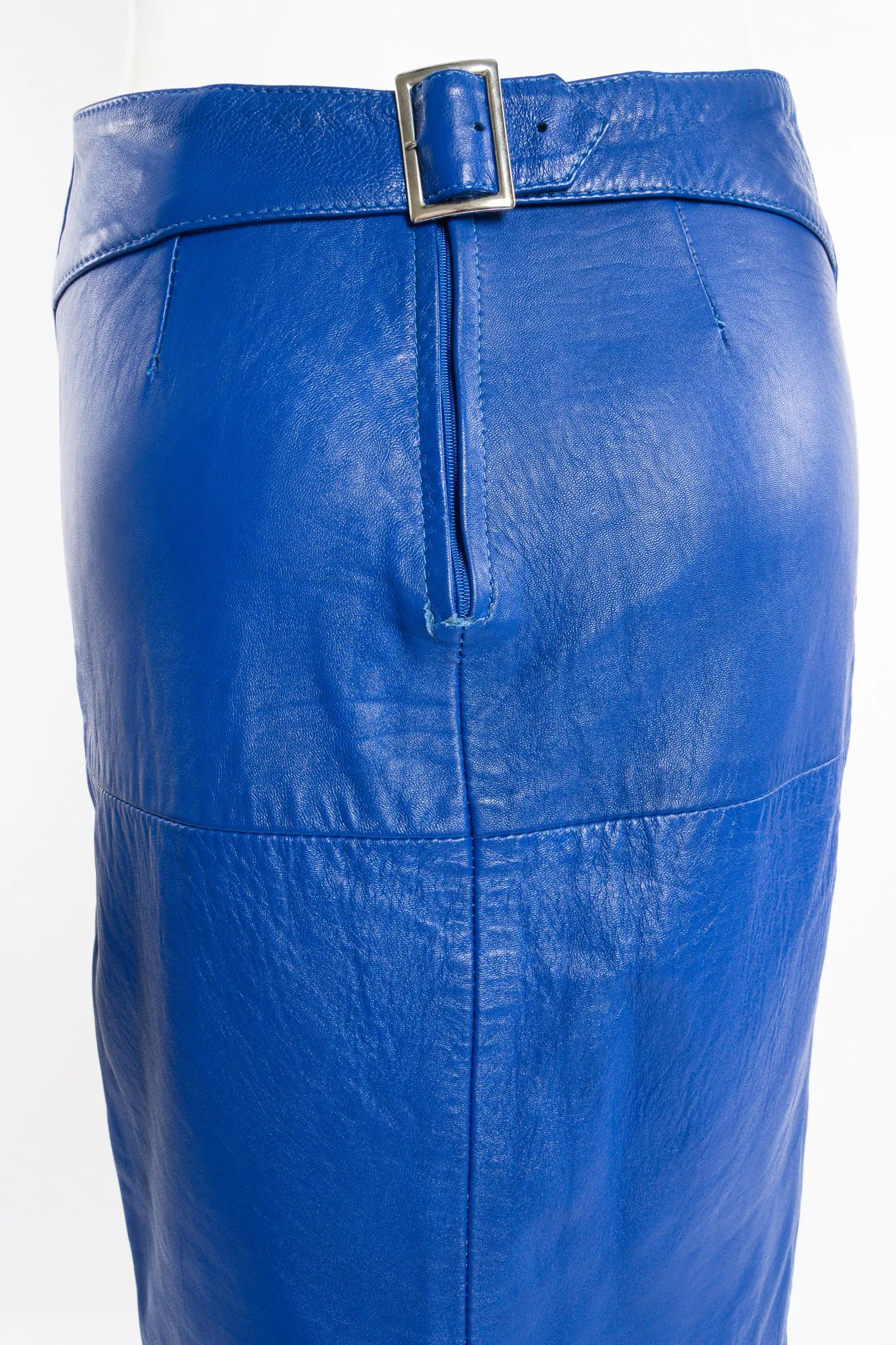 Leather Buckle Cutout Dress