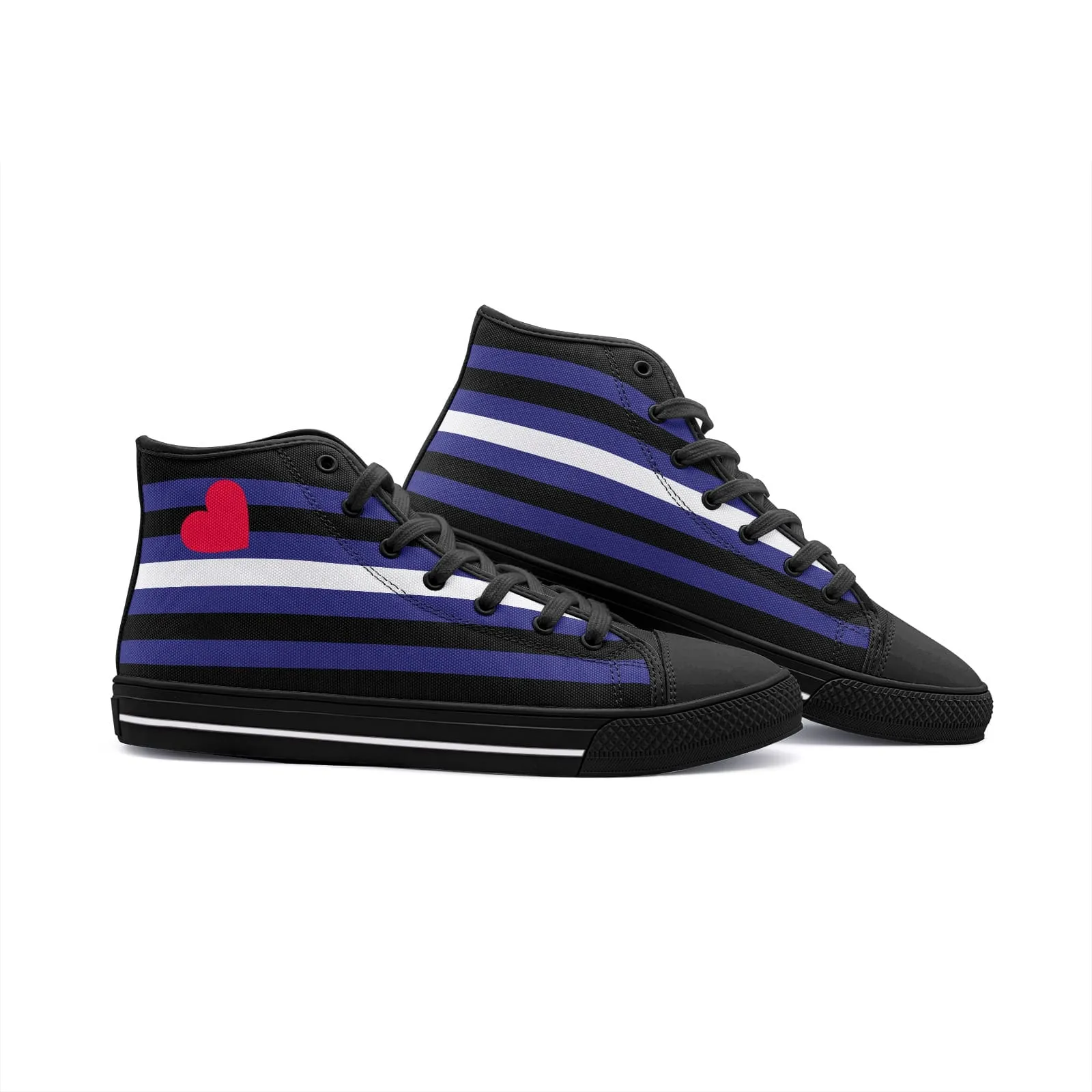 Leather pride high top sneakers