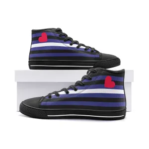 Leather pride high top sneakers
