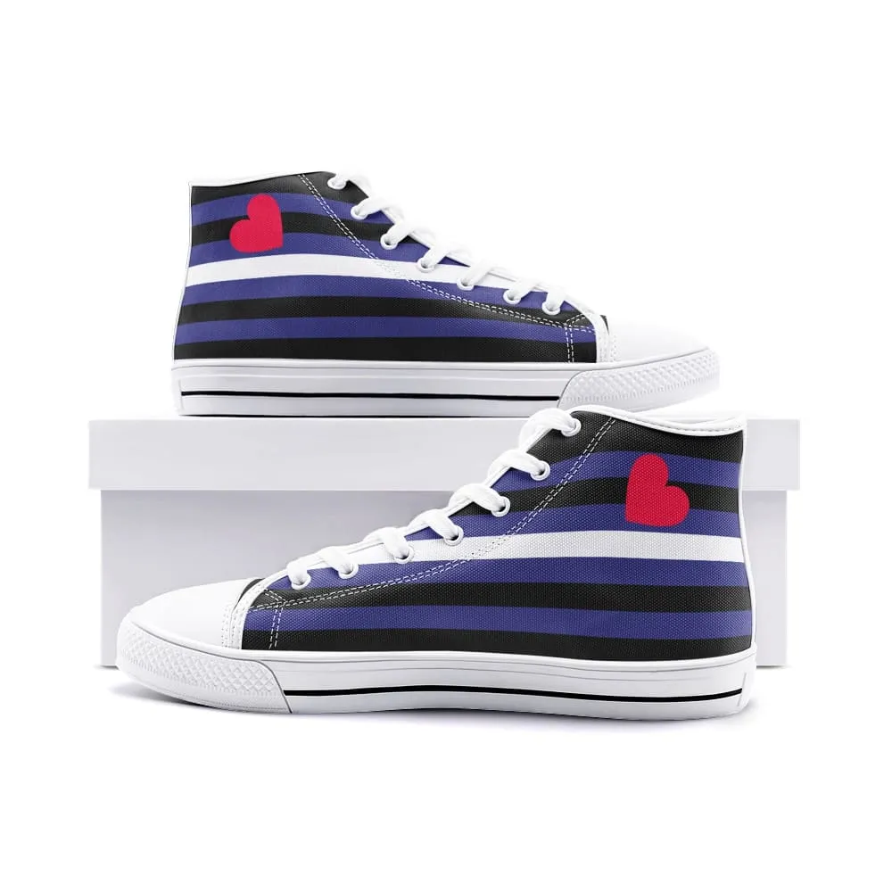 Leather pride high top sneakers