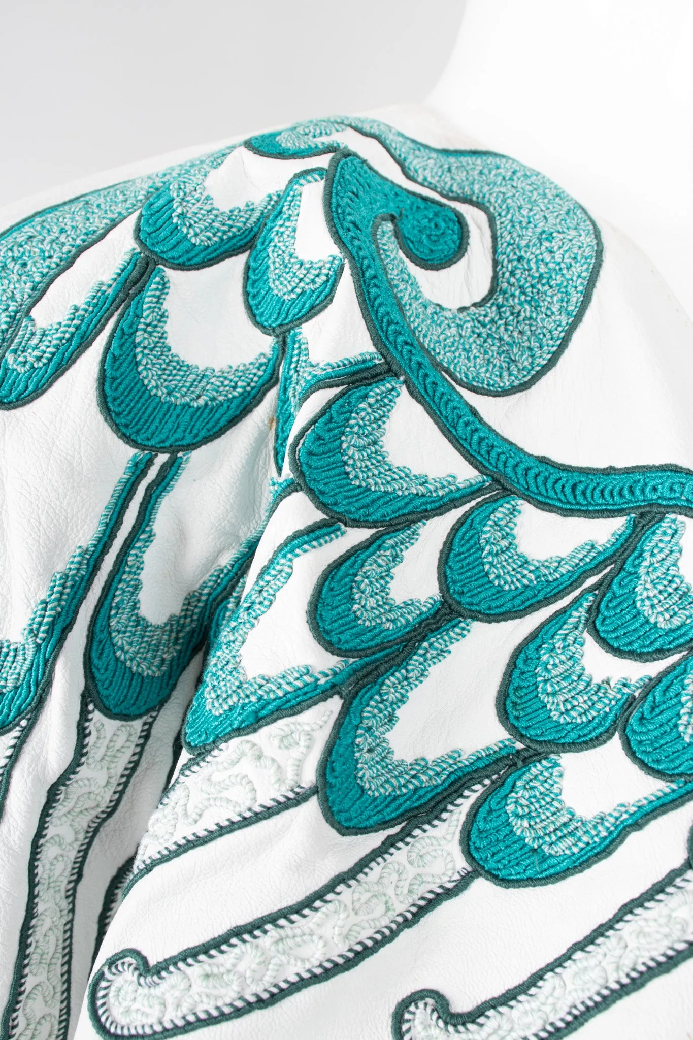 Leather Wrap Wing Jacket