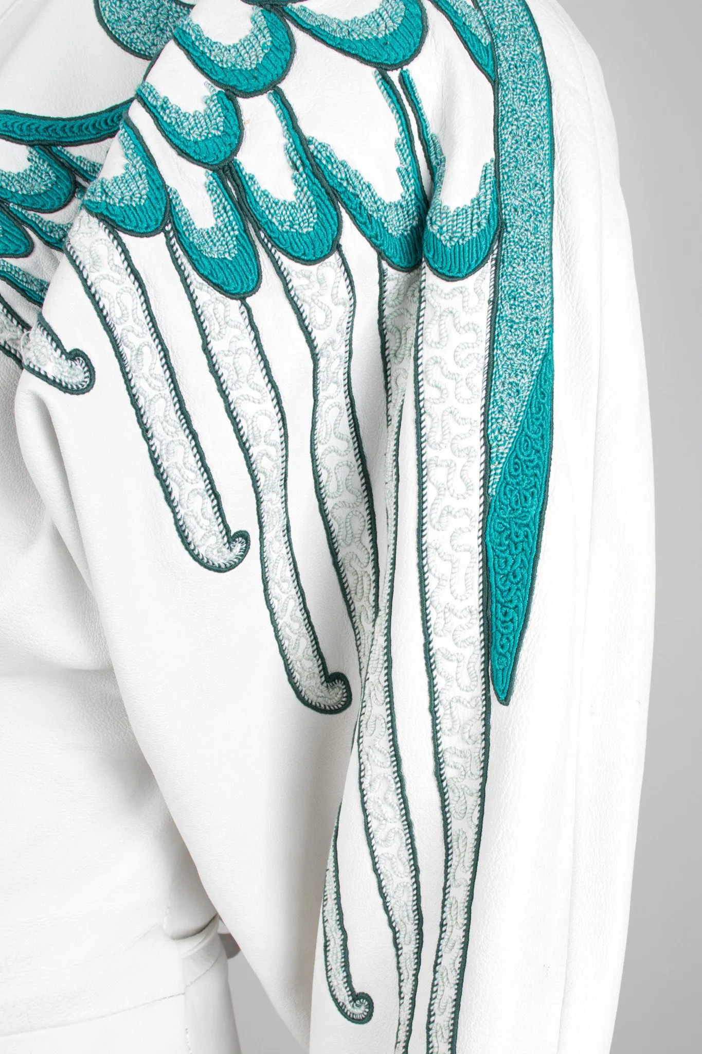 Leather Wrap Wing Jacket