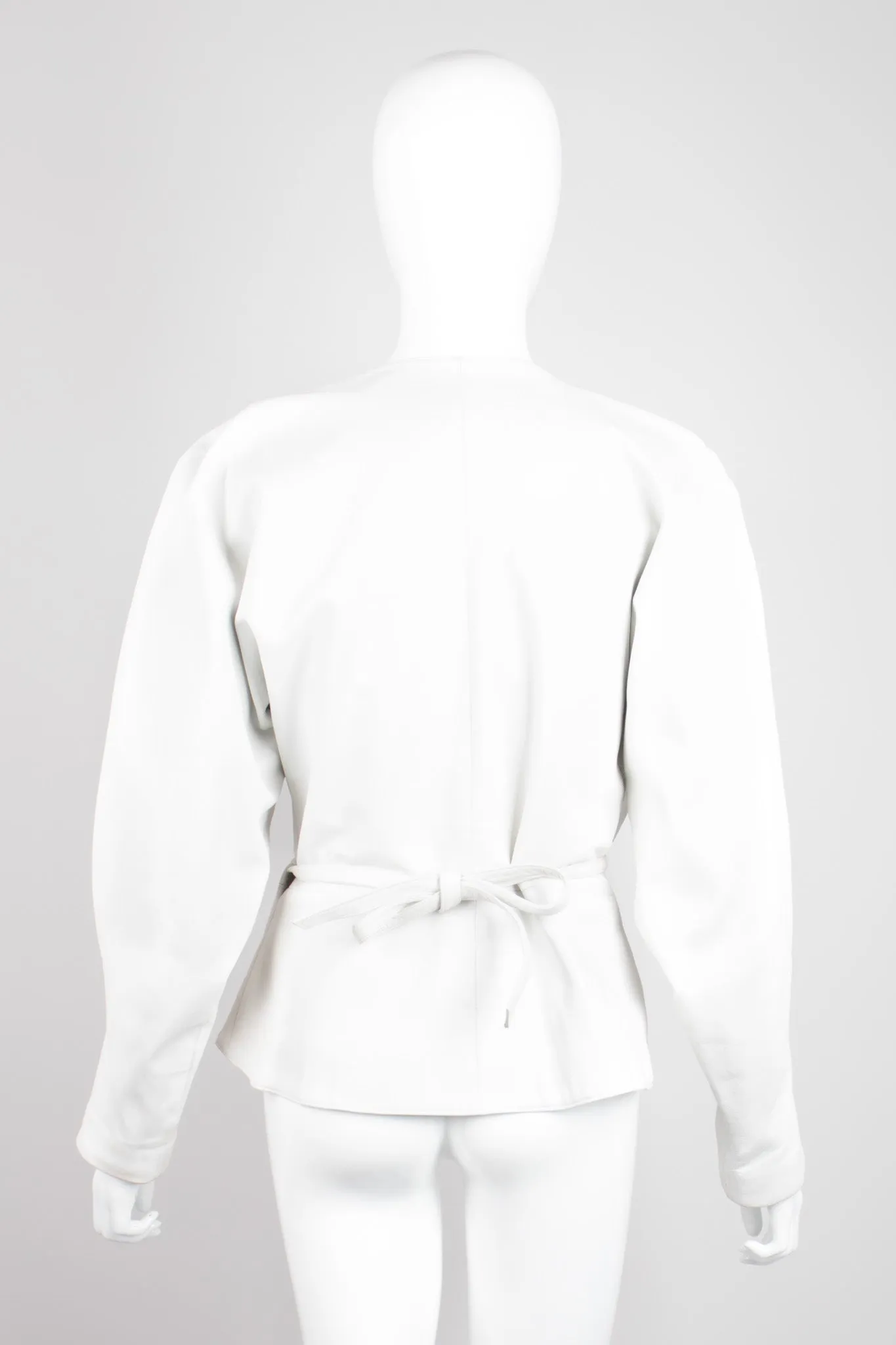 Leather Wrap Wing Jacket
