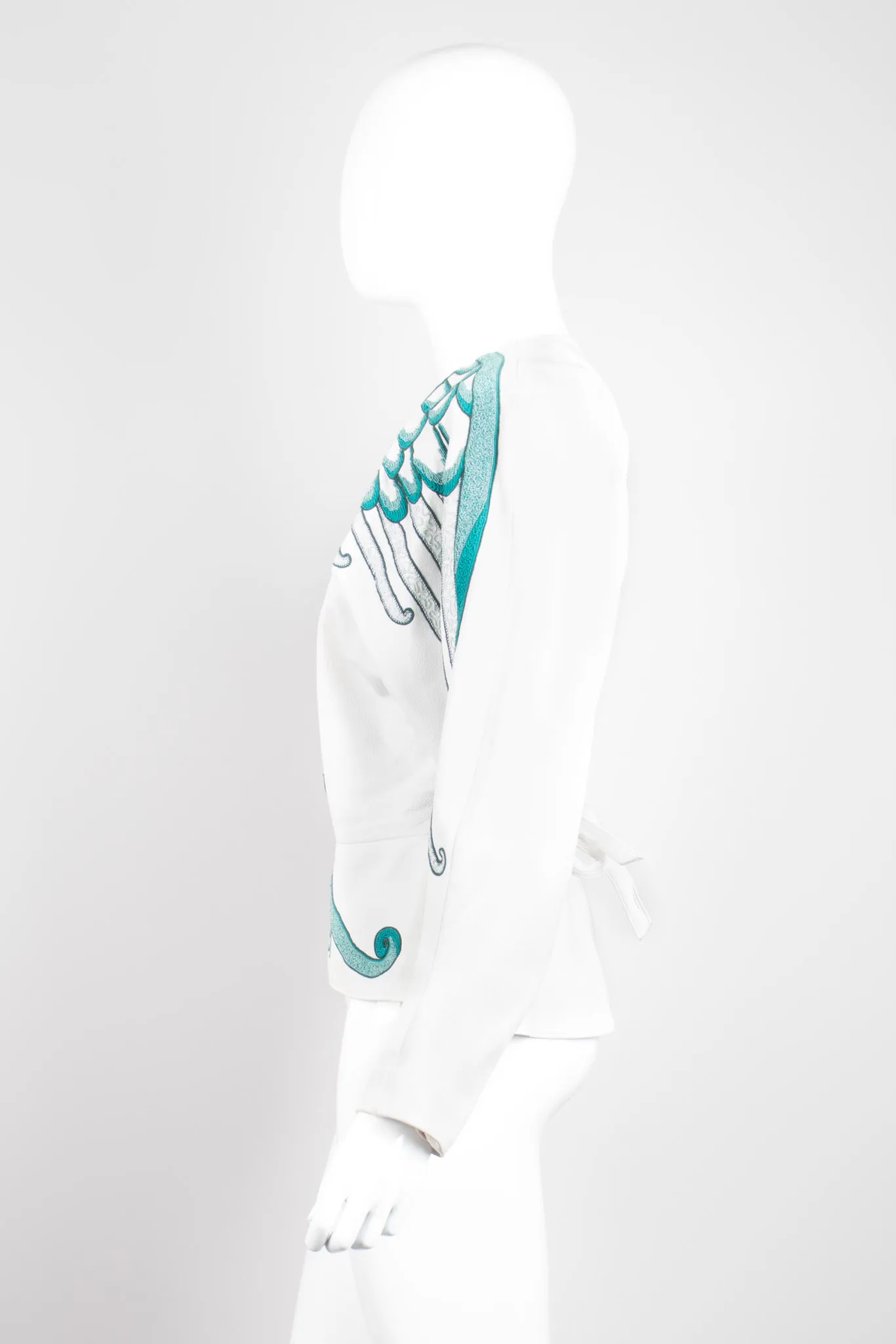 Leather Wrap Wing Jacket