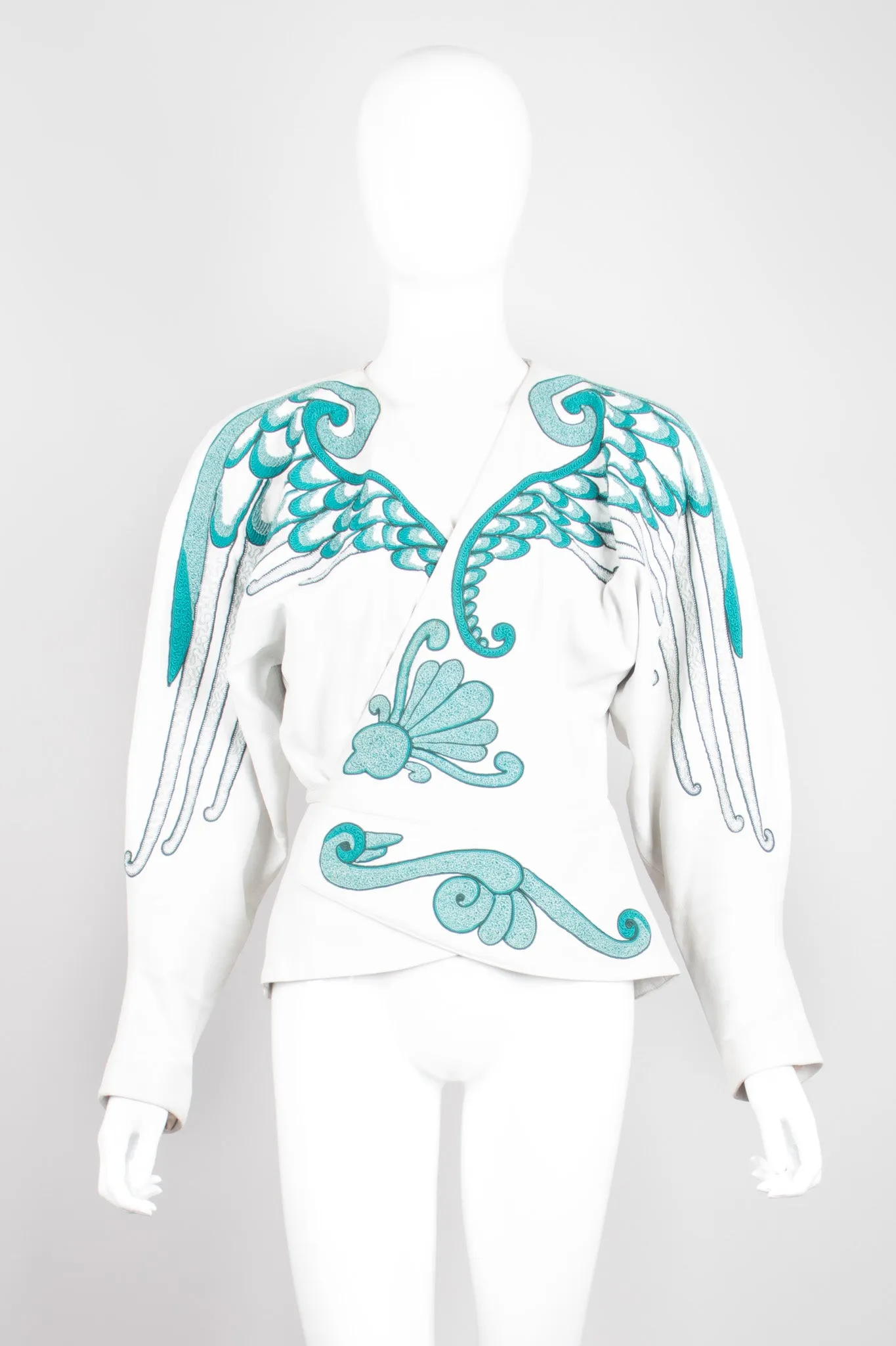 Leather Wrap Wing Jacket