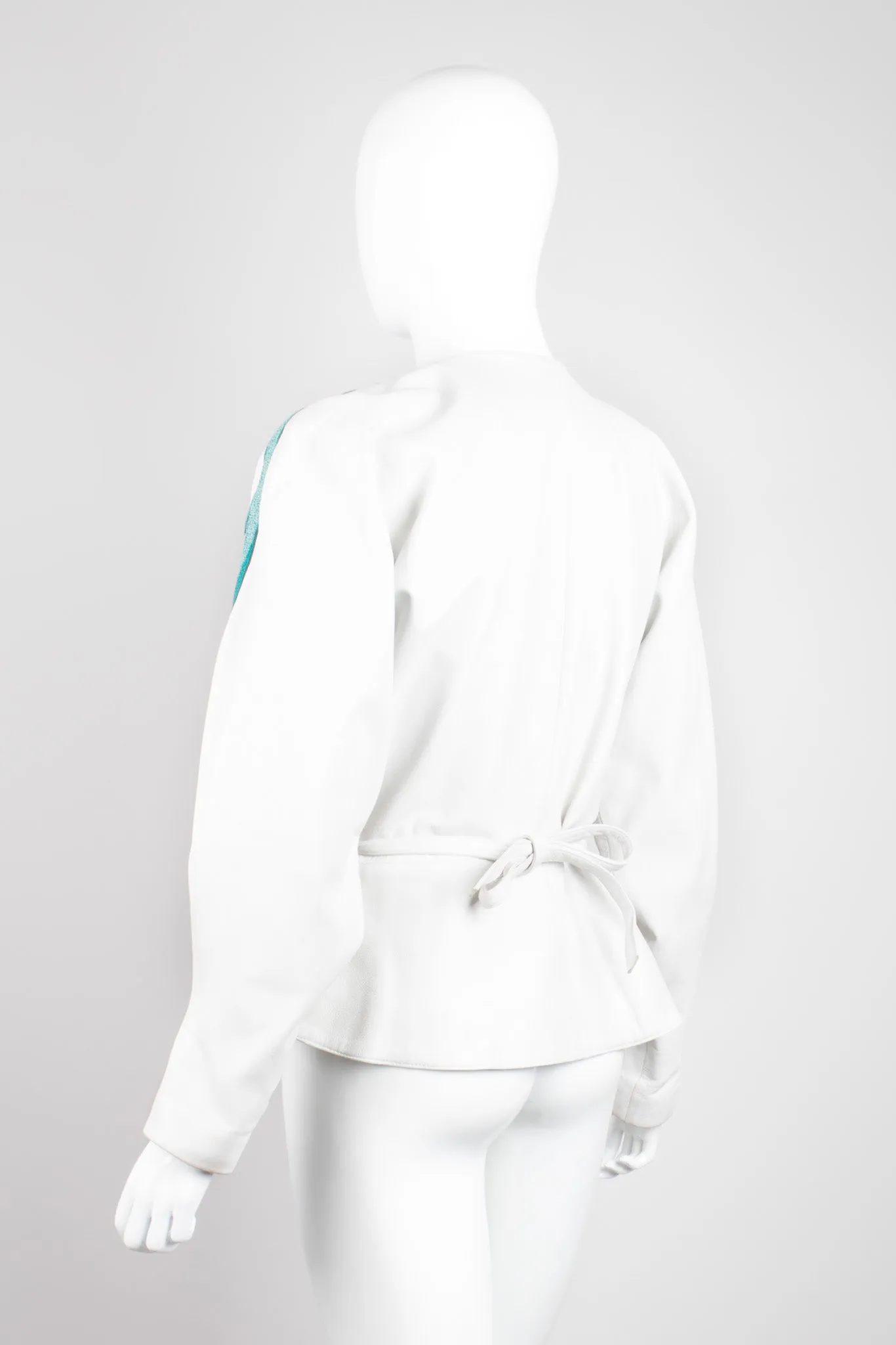 Leather Wrap Wing Jacket