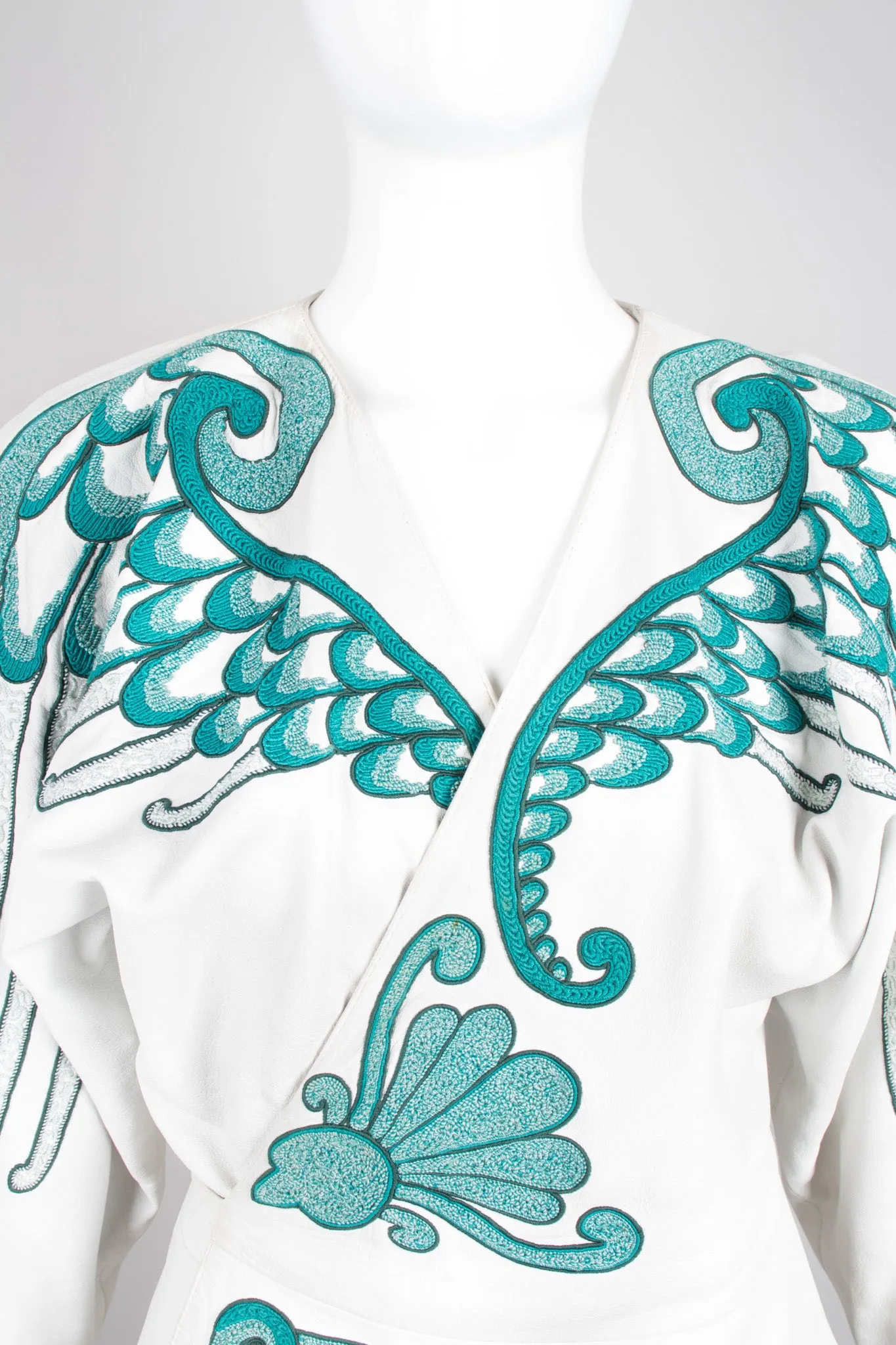 Leather Wrap Wing Jacket