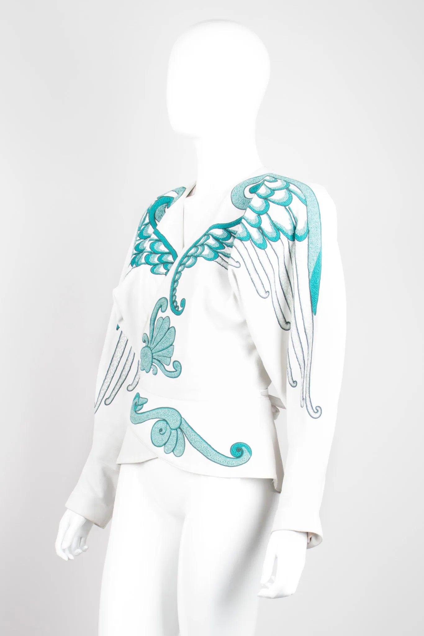 Leather Wrap Wing Jacket