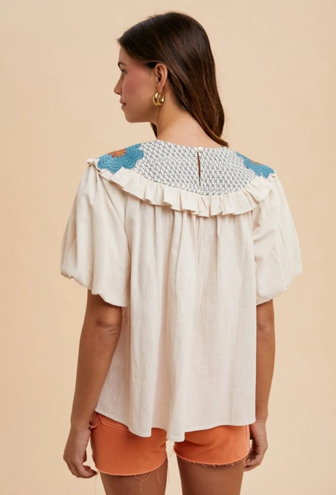 Lexie Embroidered Floral Top