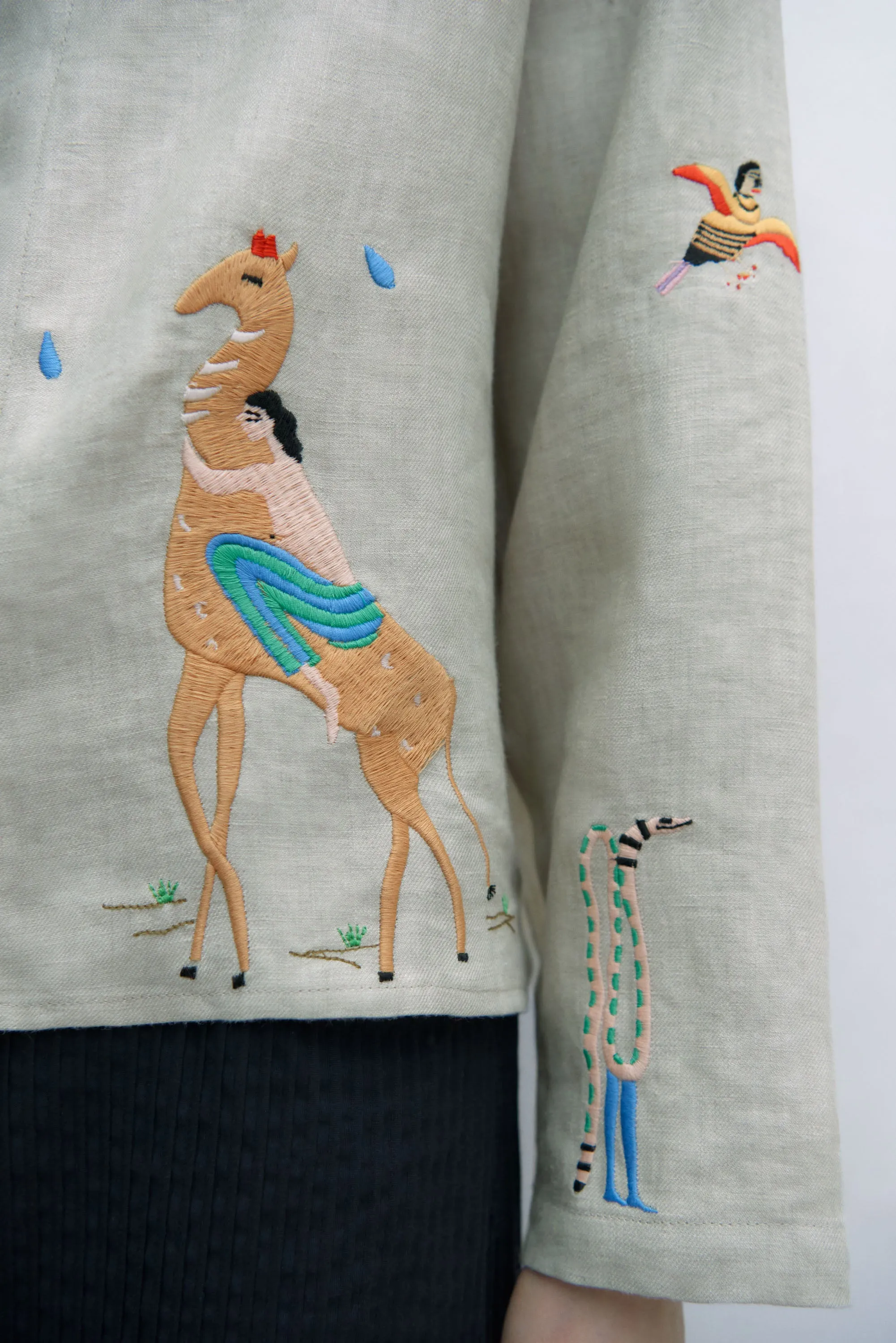 Linen Embroidered Shirt