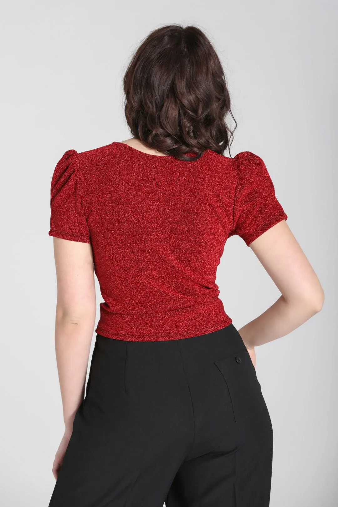 Loco-Motion Crop Top Red