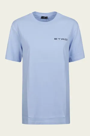 Logo Embroidered T-Shirt in Blue