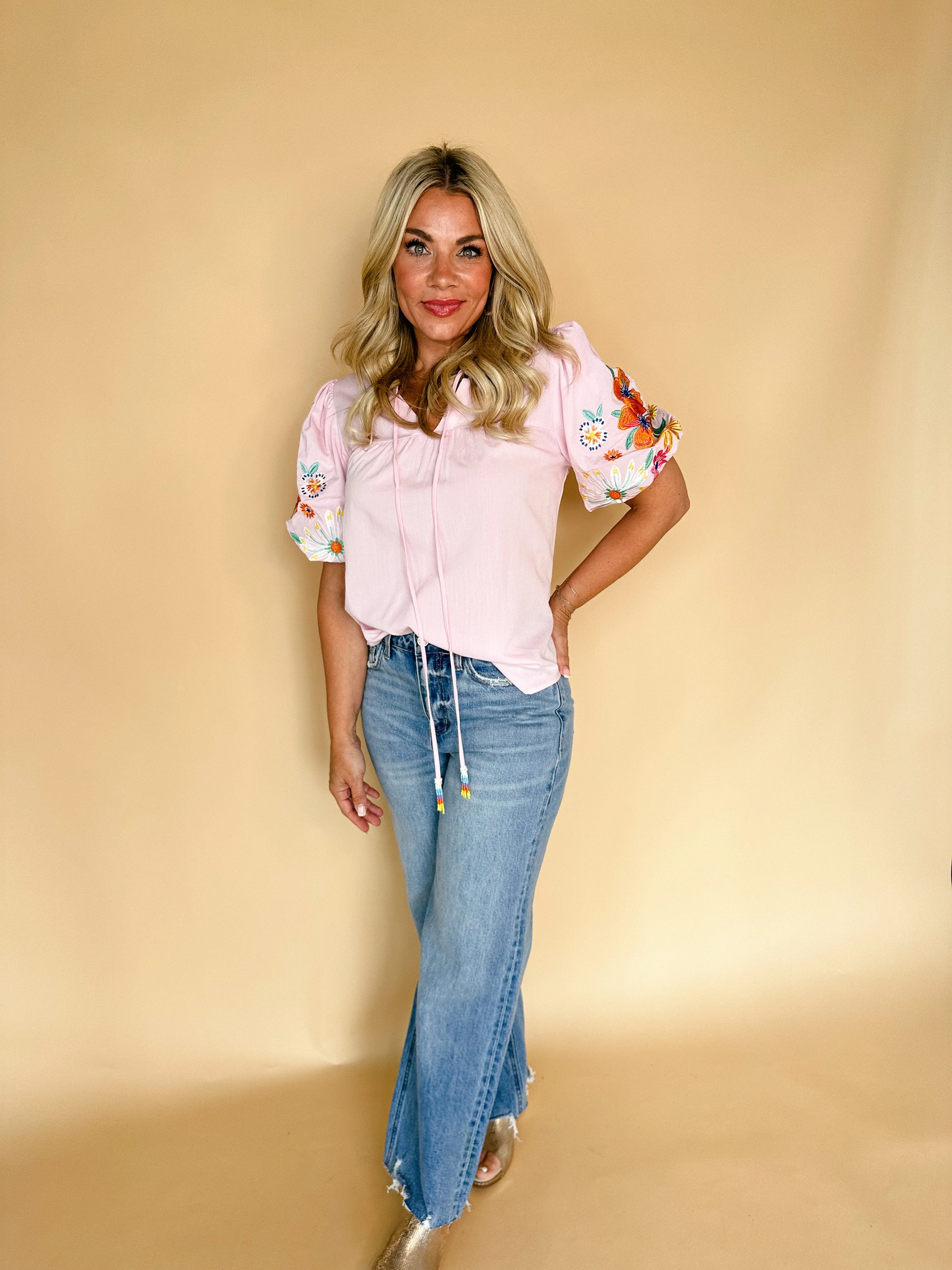 Love Song Embroidered Top