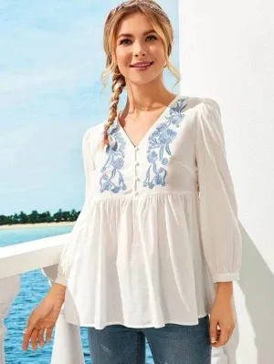 LT Fuse LTFUB41 Stitched Embroidered Top