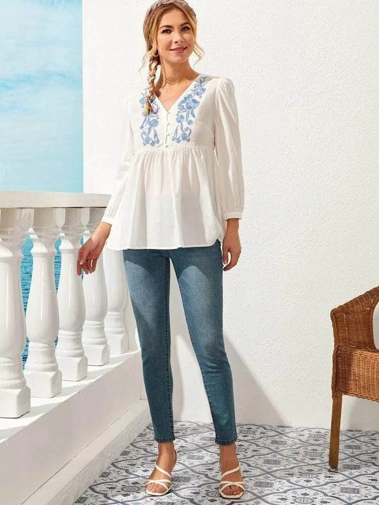 LT Fuse LTFUB41 Stitched Embroidered Top