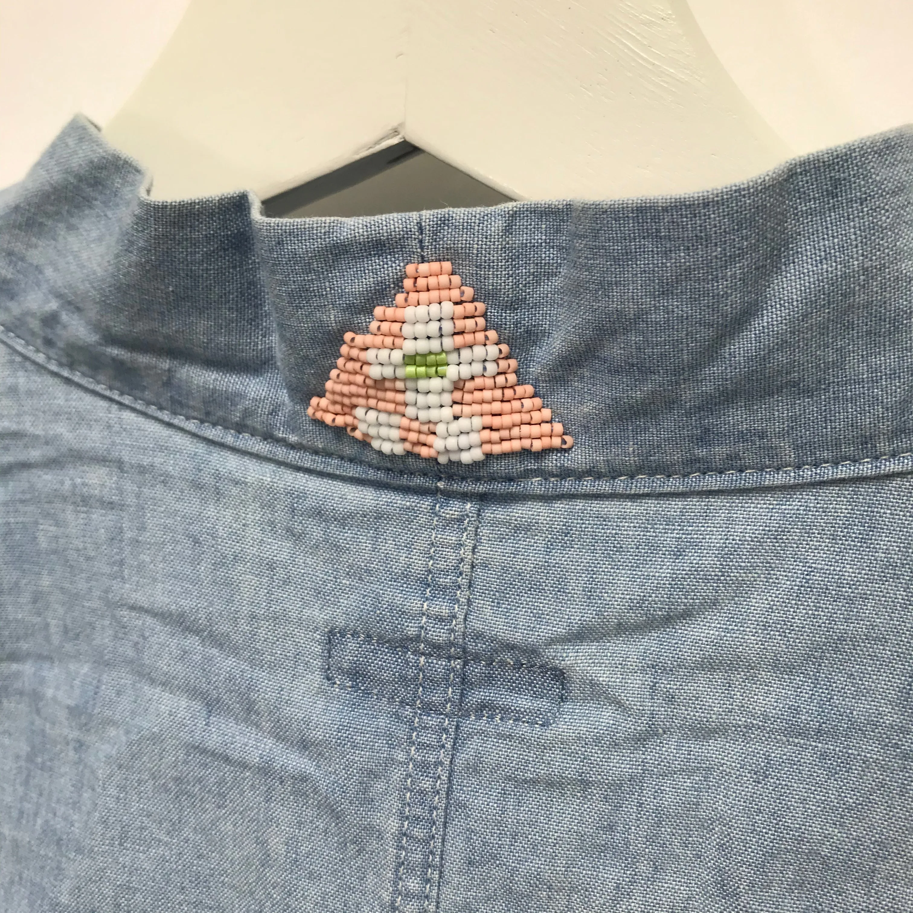 [M] Kapital Kakashi Beaded Indigo Shirt Jacket