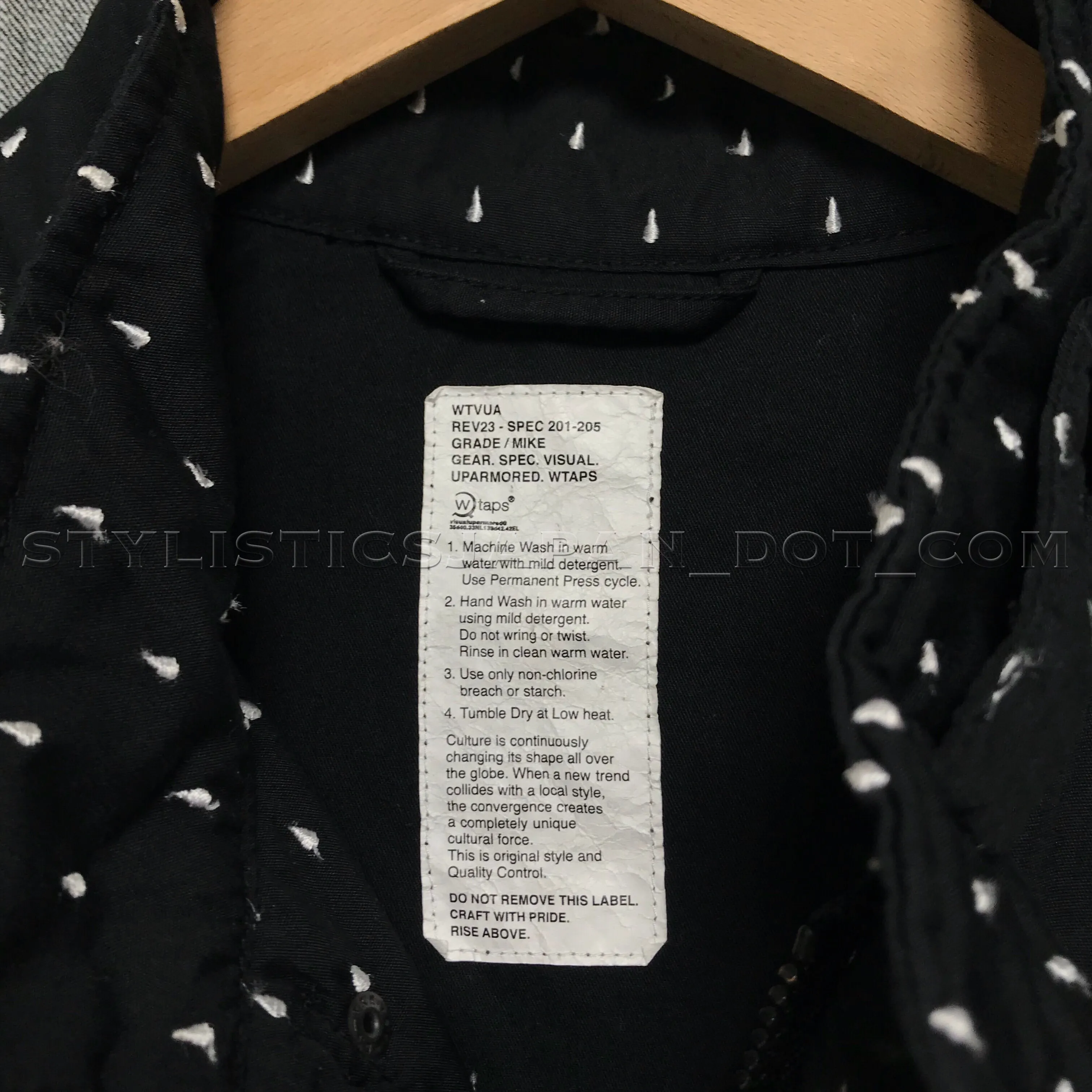 [M] WTaps Raindrop M-65 Jacket Black